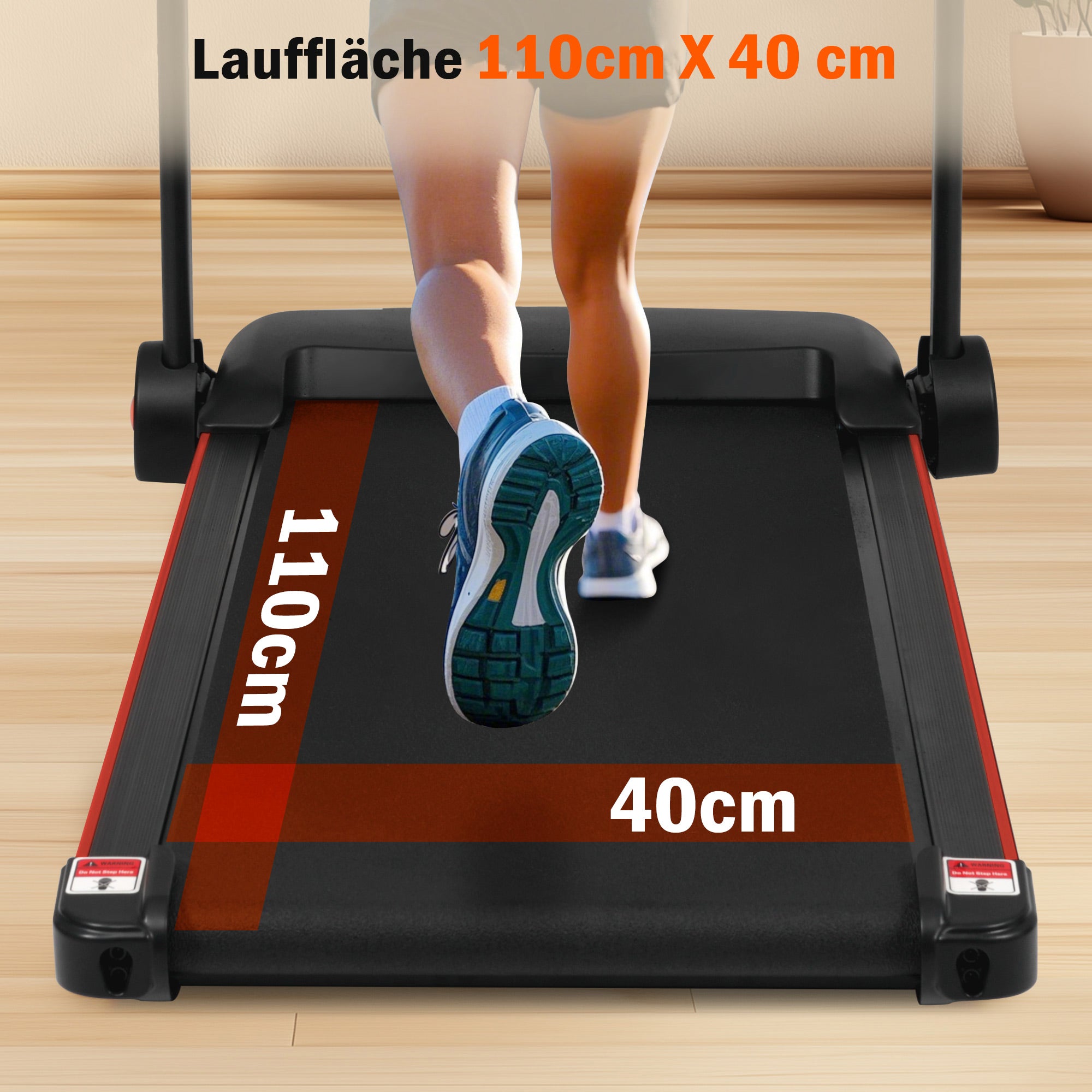Logidon opvouwbare loopband 8% hellingshoek, stil tot 14 km/u