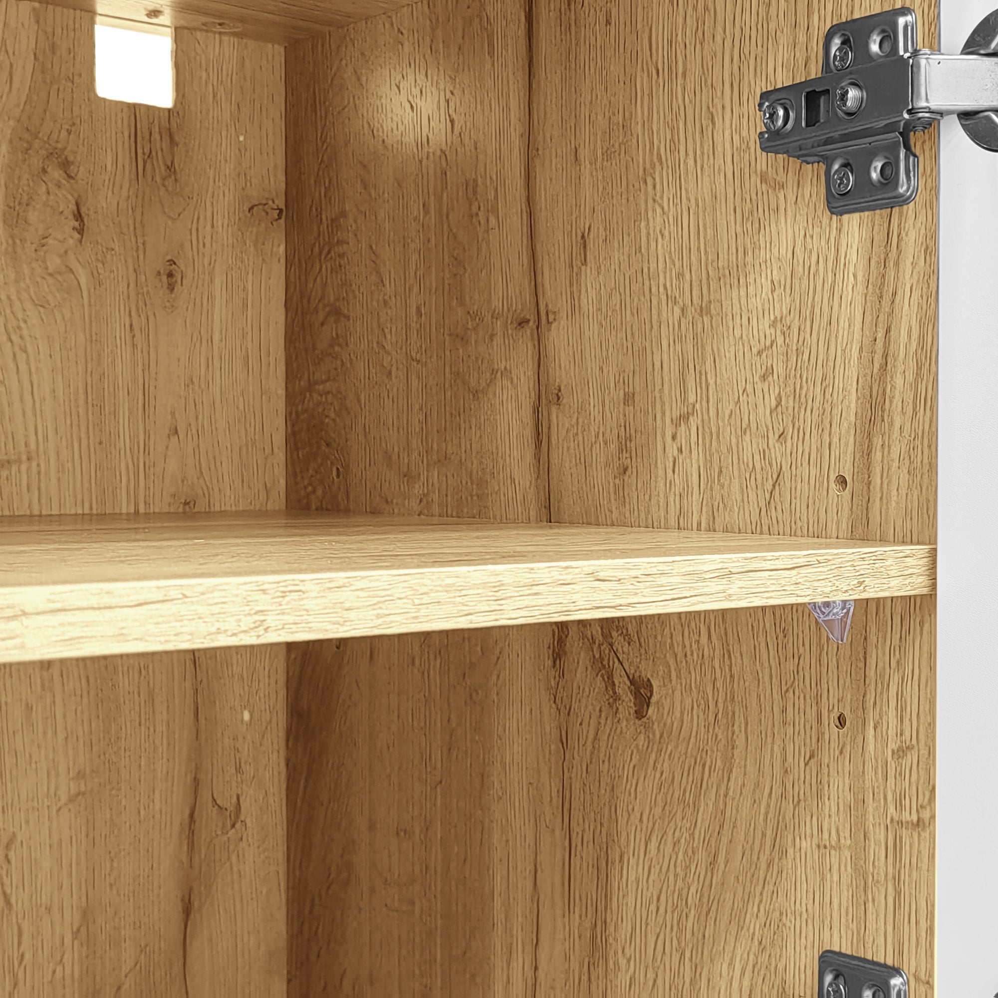 Logidon dressoir hoogglans wit vitrinekast LED 16 kleuren 120x37x76,5 cm