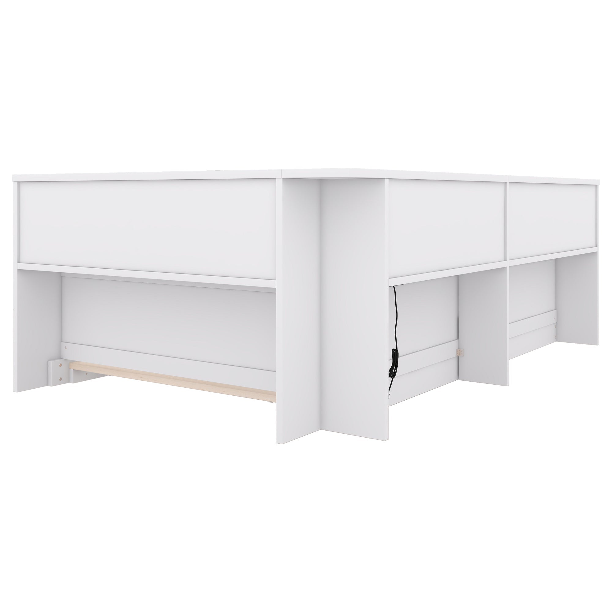 Logidon daybed 90x200 slaapbank lattenbodem stopcontact USB wit