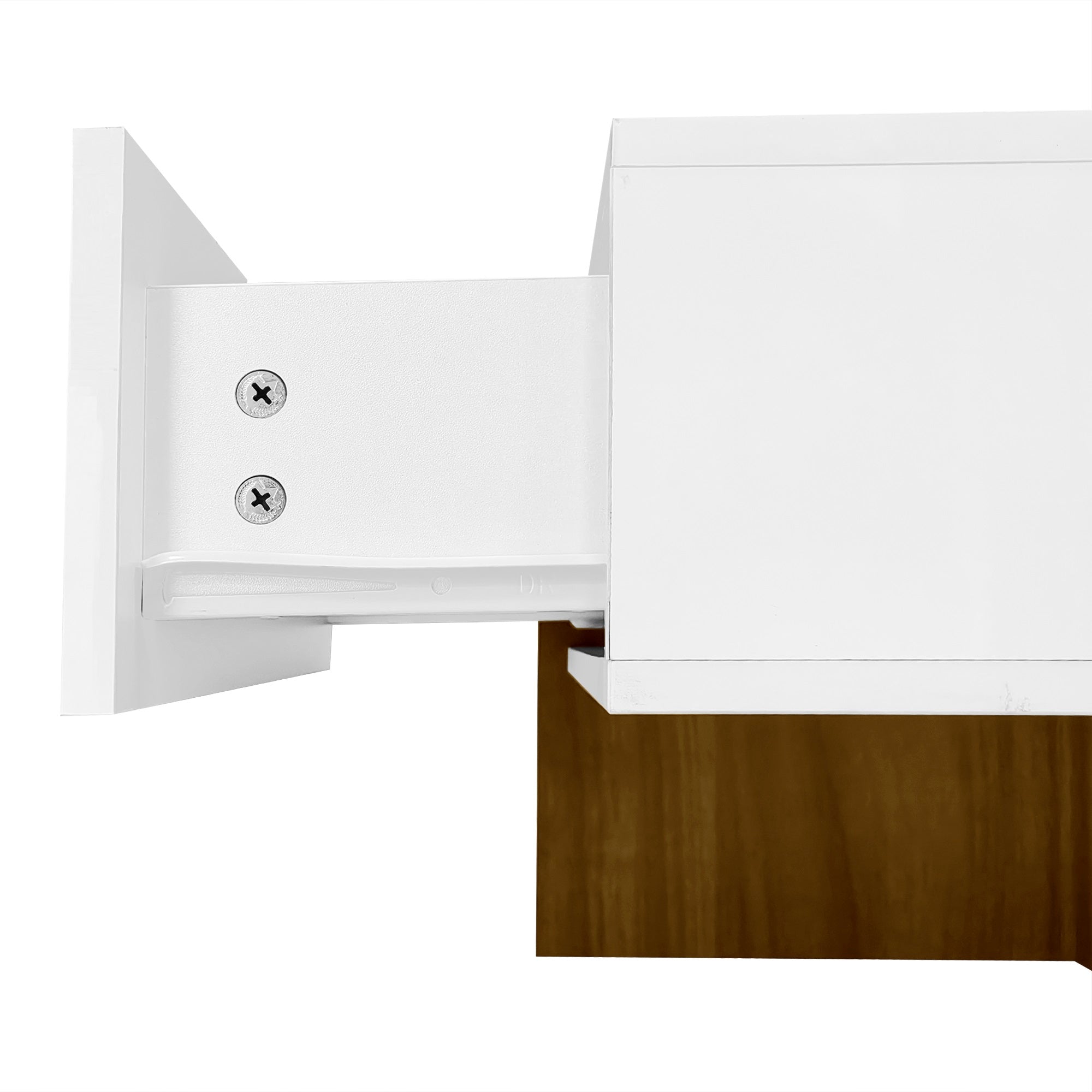 Logidon hoogglans salontafel wit met vier lades 78x78 cm