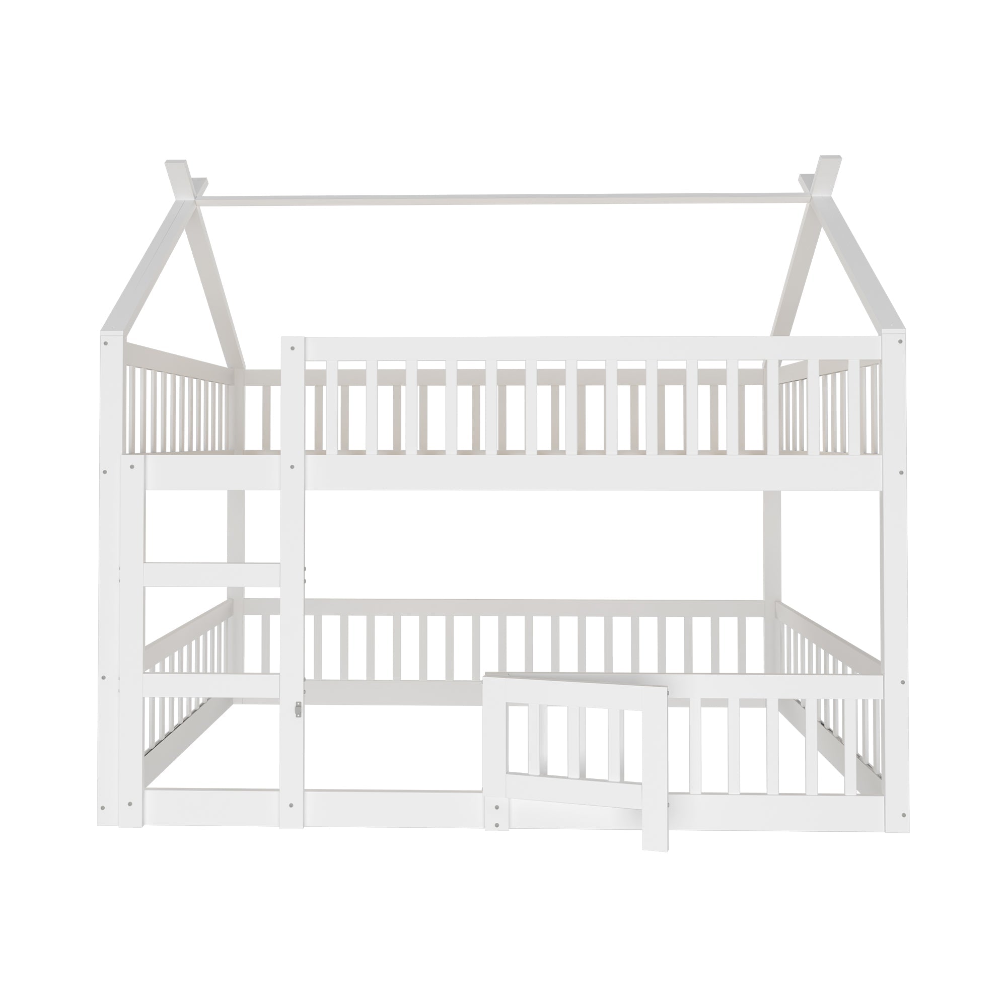 Logidon Kinderstapelbed 140x200 met trap Loft Design Wit