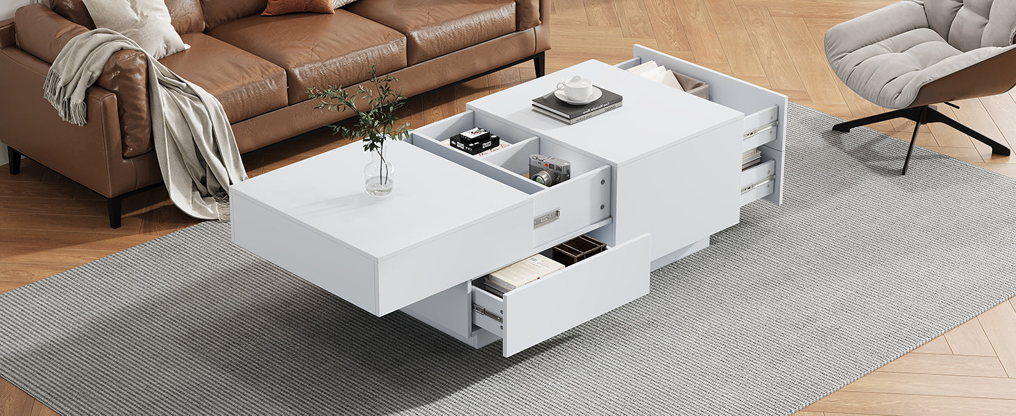 Logidon moderne salontafel met schuiflades 90x55x45