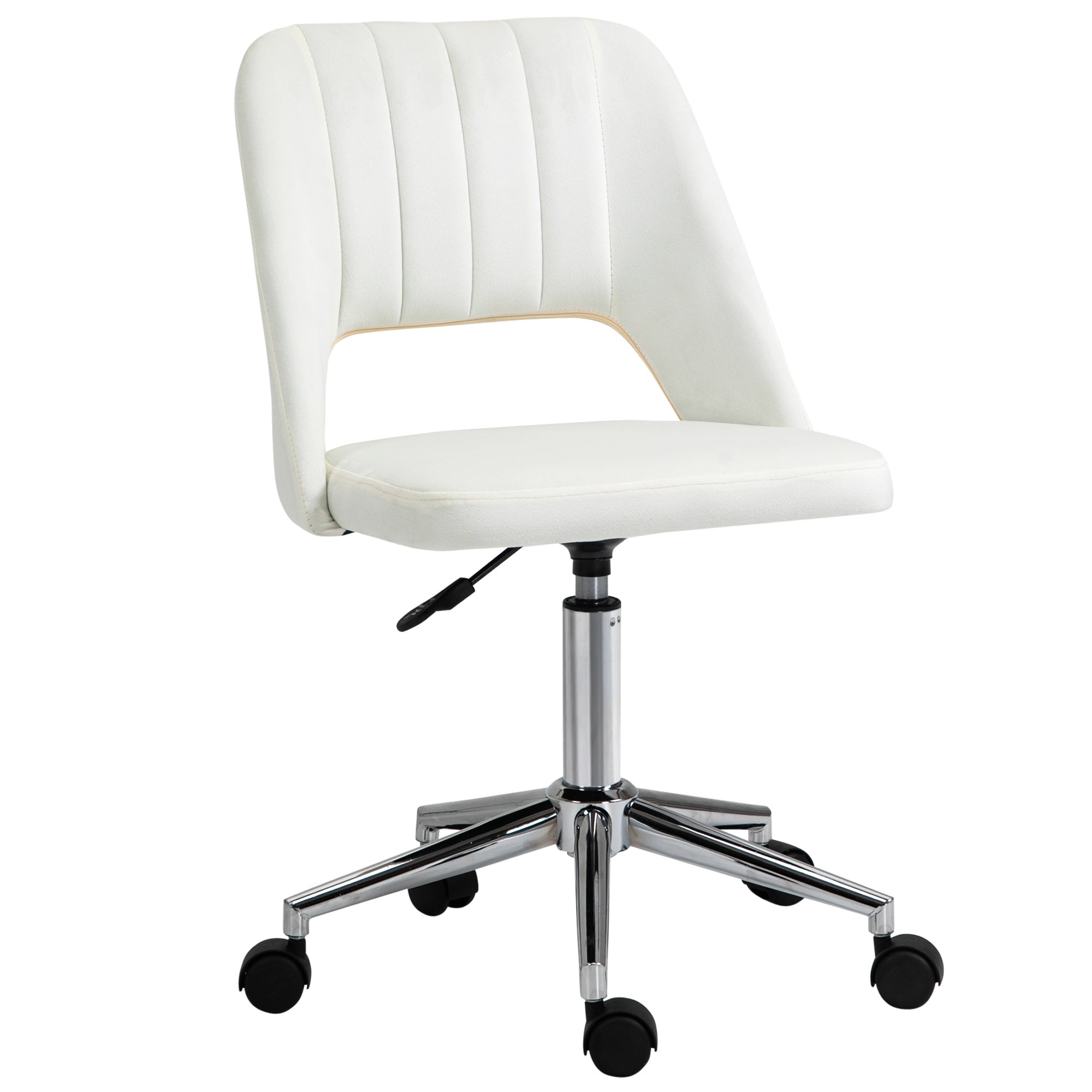 Logidon Vinsetto Draaistoel Beige Stof Ergonomisch In Hoogte Verstelbaar