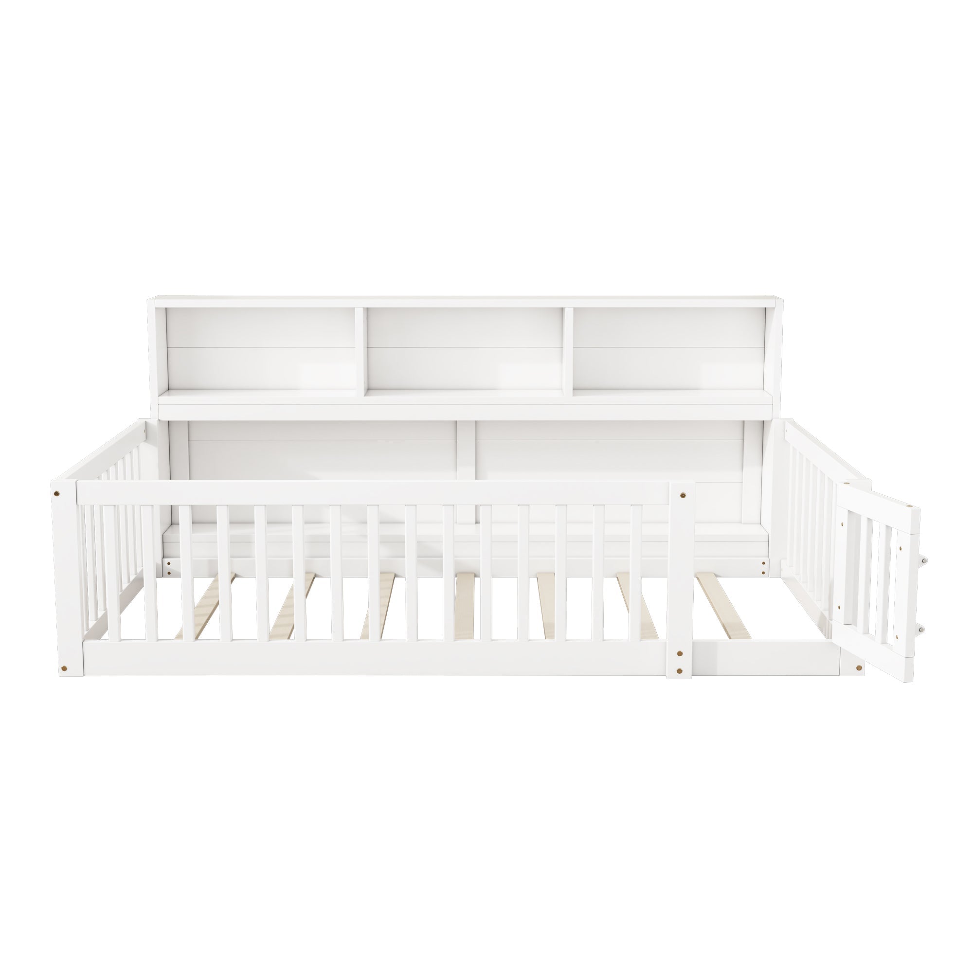 Logidon Daybed 90x200cm witte slaapbank met opbergvak