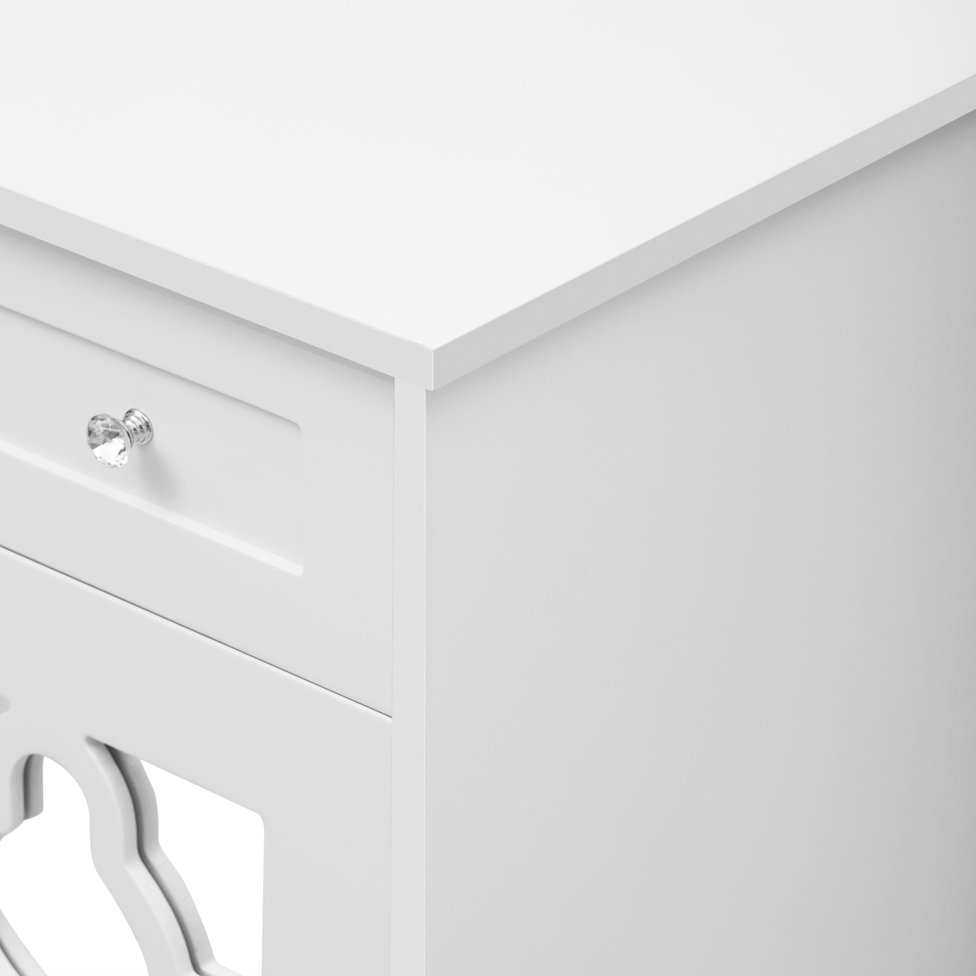 Logidon Dressoir Wit Vier Spiegeldeuren Met Lades 140 cm
