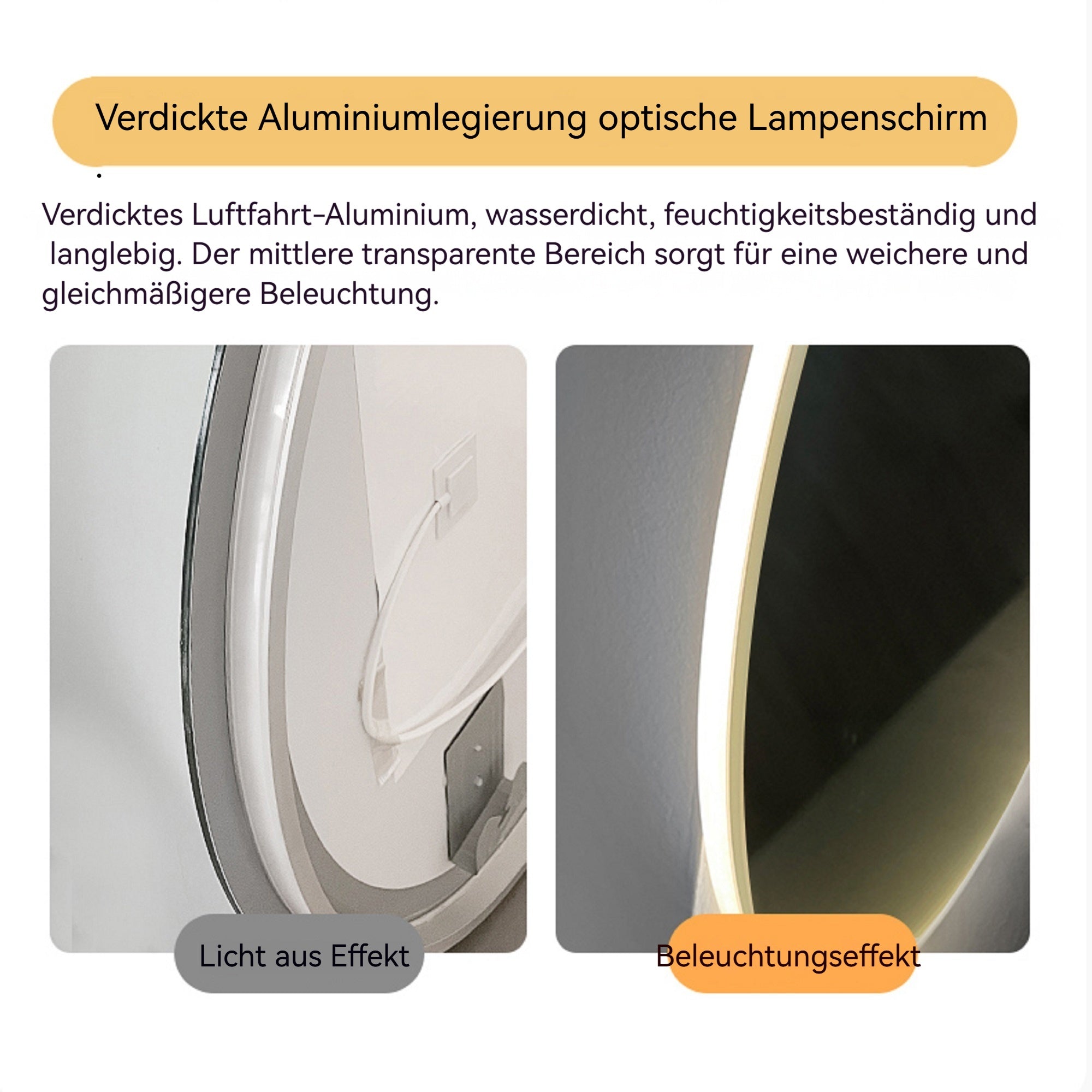 Logidon LED badkamerspiegel 60x90cm ovaal frameloos condensvrij