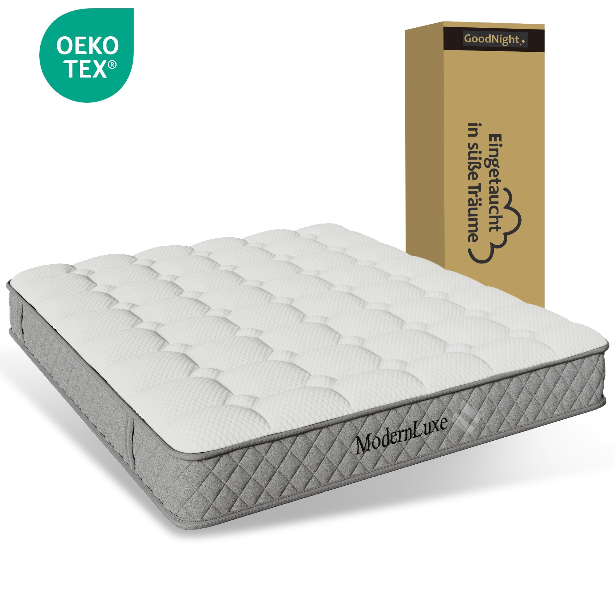 Logidon hydraulisch bed 140x200 beige linnenlook met LED