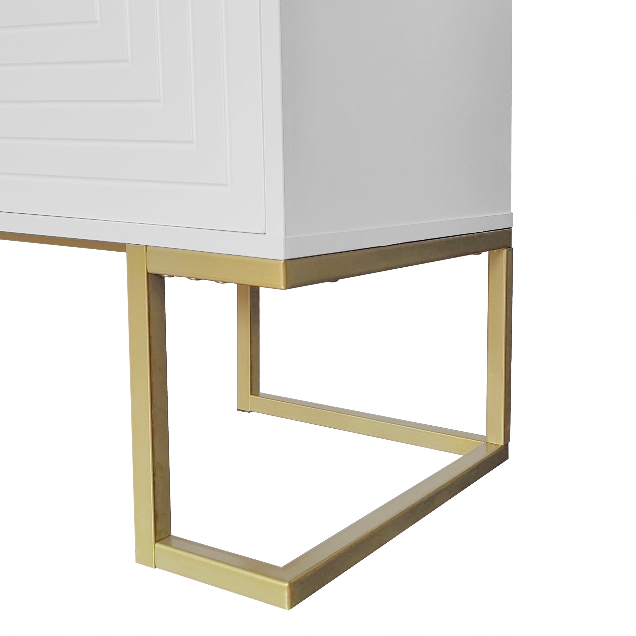 Logidon Dressoir 3 Deuren Met Verstelbare Planken Wit 138 x 40 x 80 cm