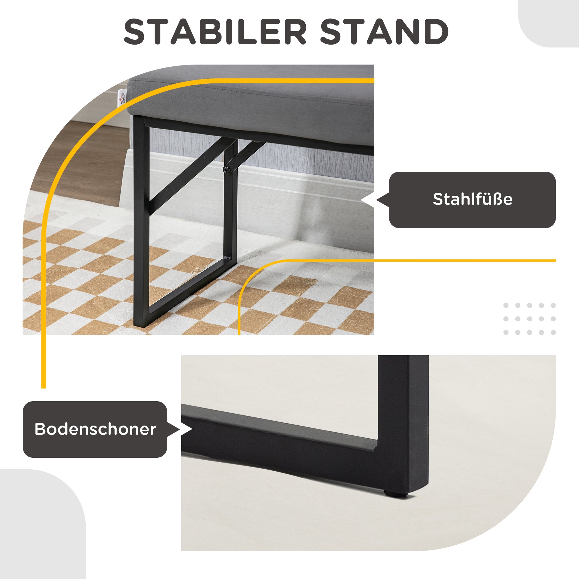 Logidon gestoffeerde bank fluweellook donkergrijs 100x35x47 cm