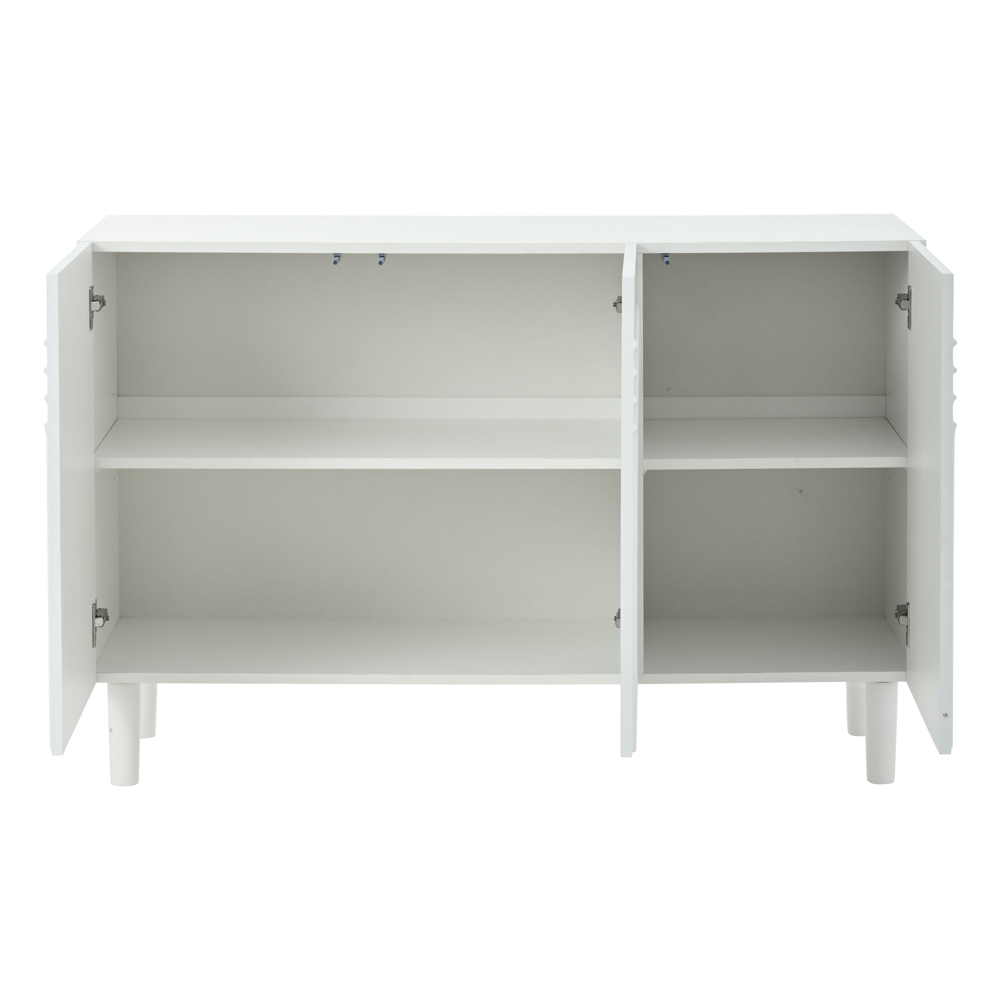 Logidon Dressoir 120x38,5x79 cm Wit MDF met 3 deuren