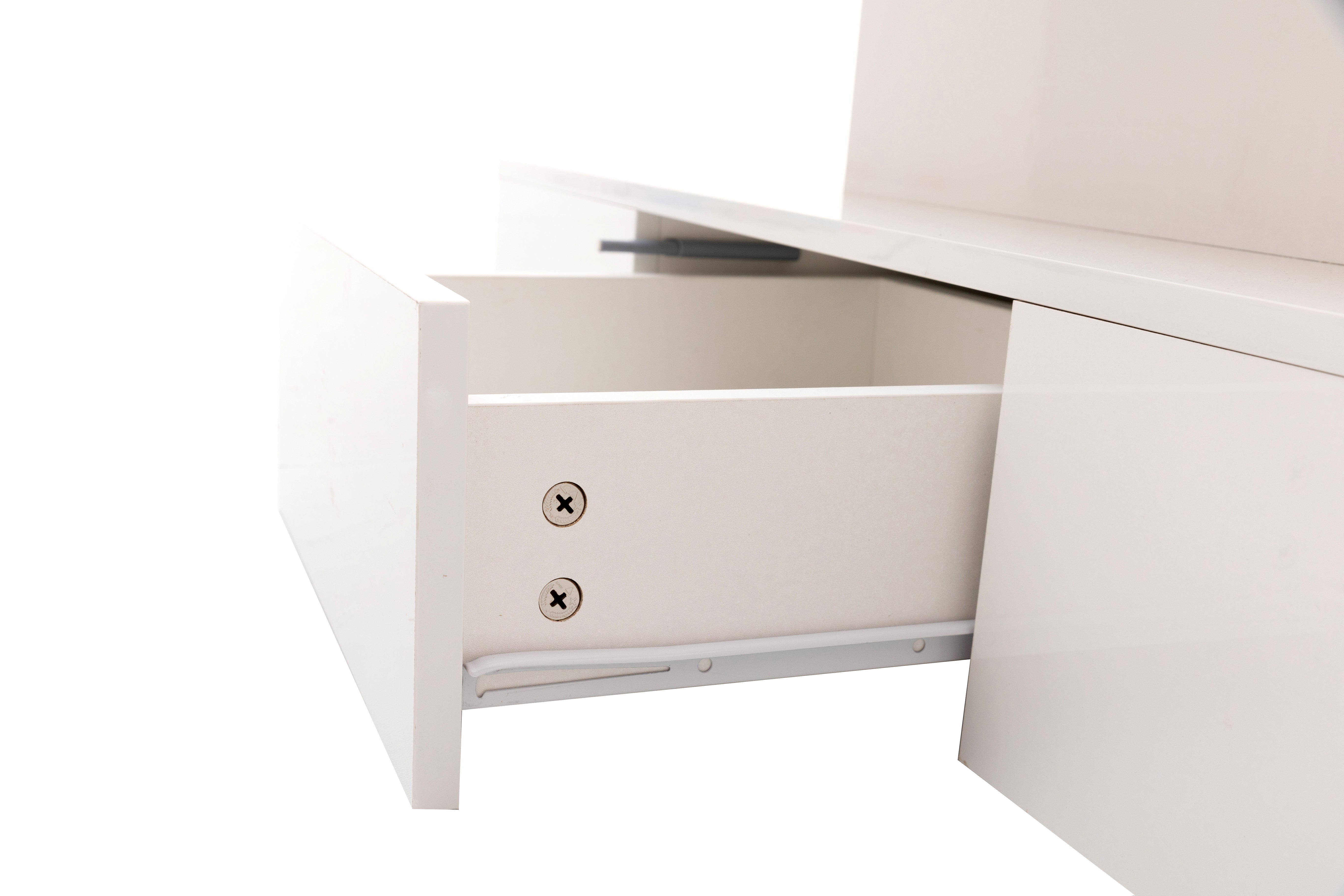Logidon salontafel hoogglans wit met LED verlichting 100x50x39 cm