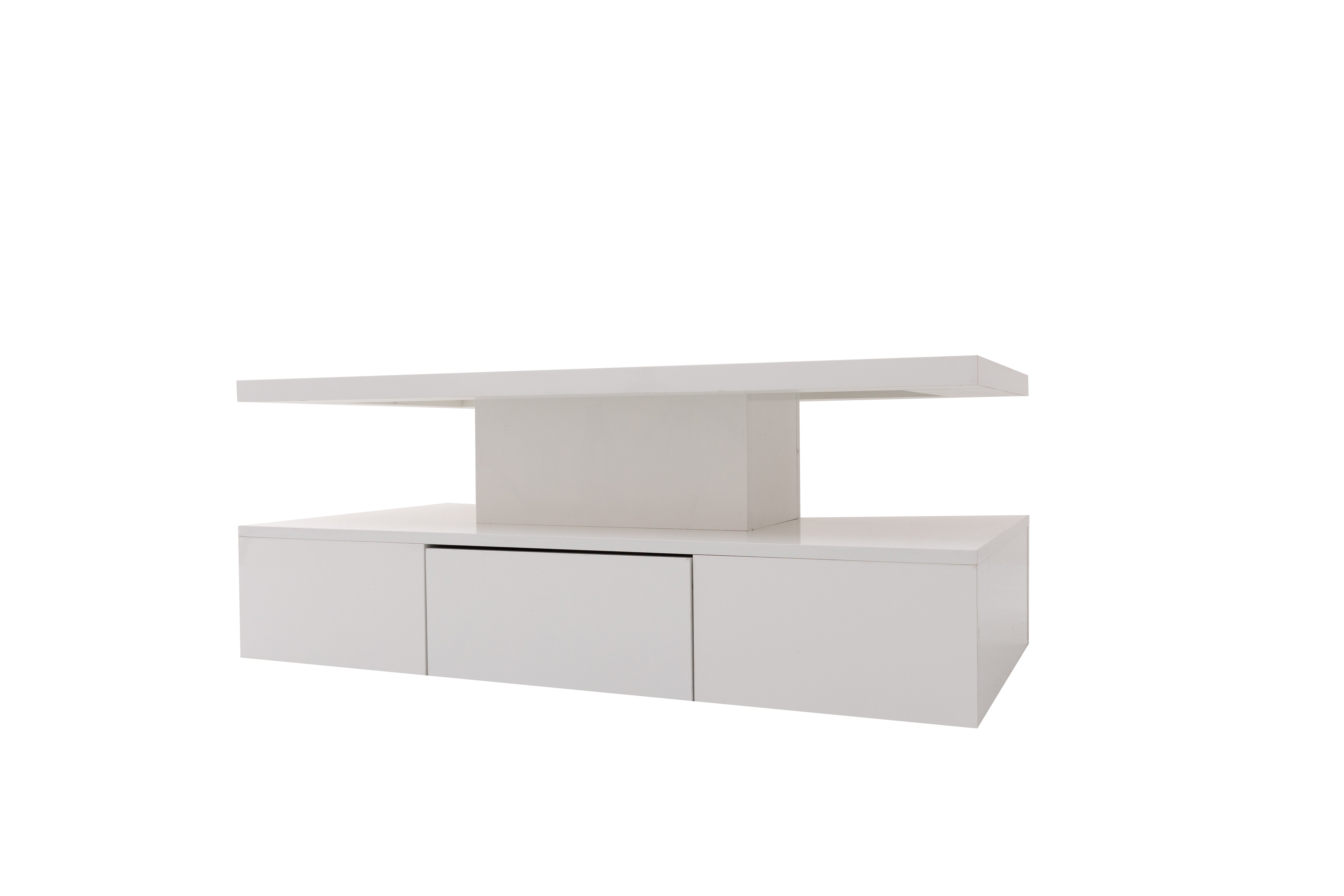 Logidon salontafel hoogglans wit met LED verlichting 100x50x39 cm
