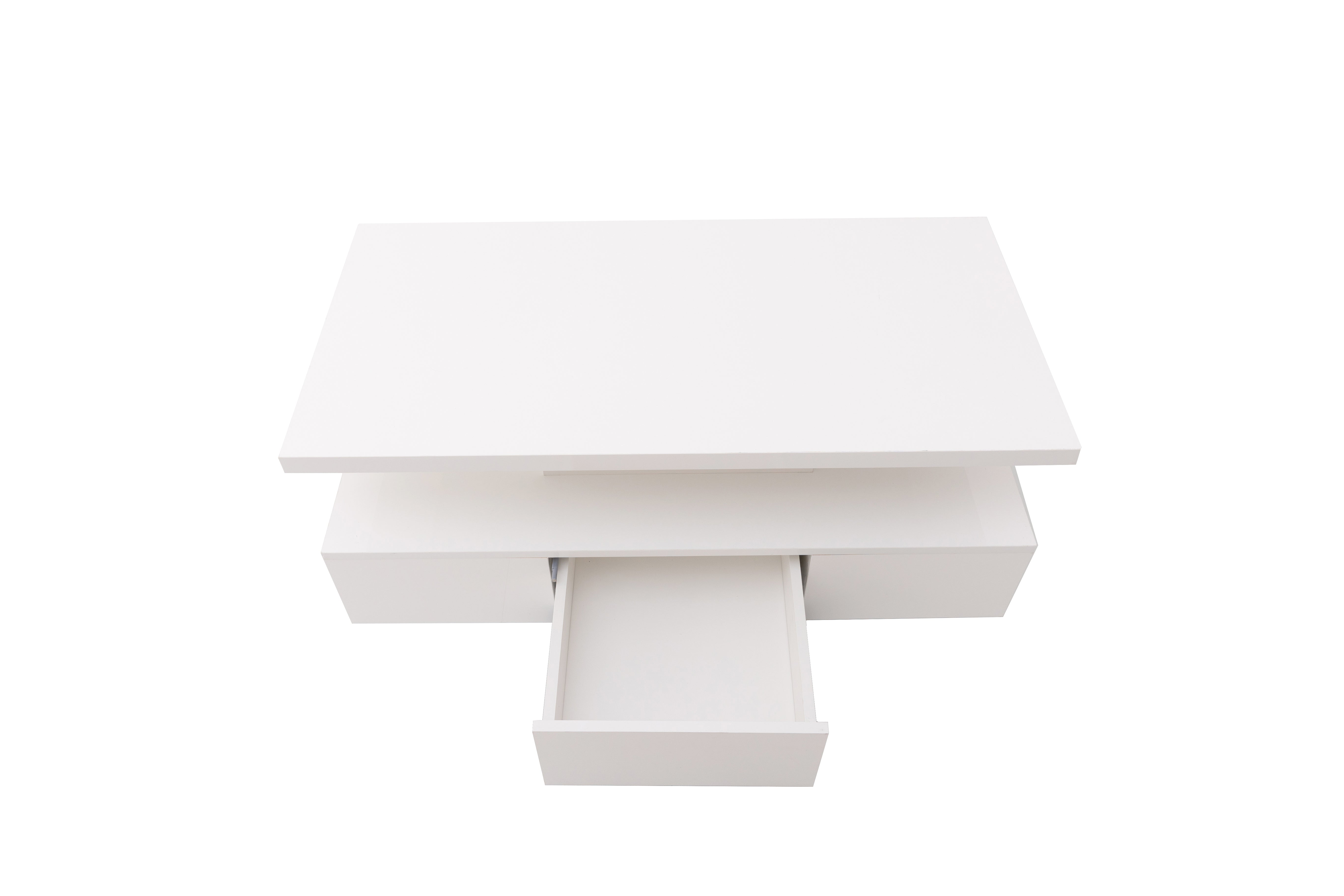 Logidon salontafel hoogglans wit met LED verlichting 100x50x39 cm