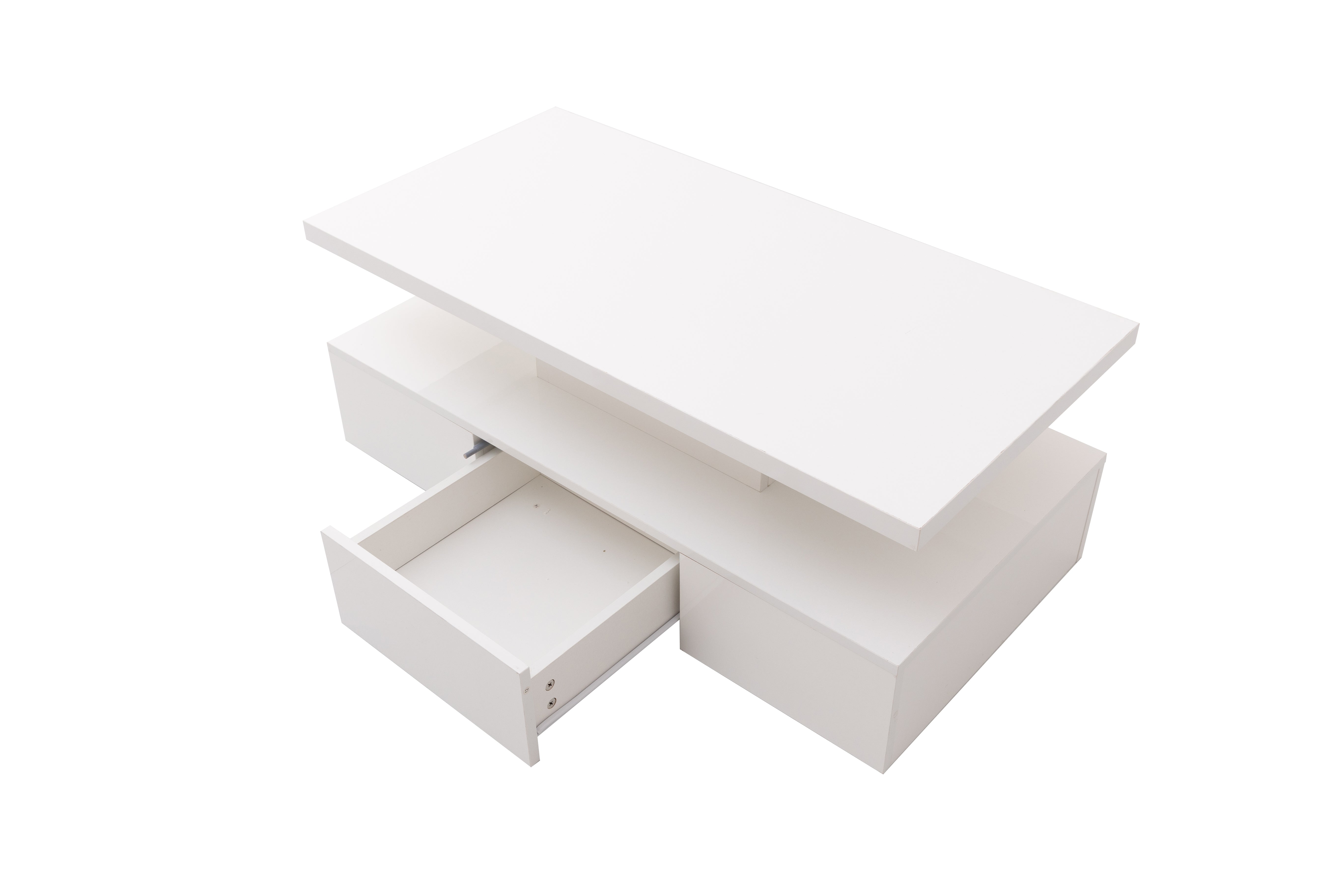 Logidon salontafel hoogglans wit met LED verlichting 100x50x39 cm