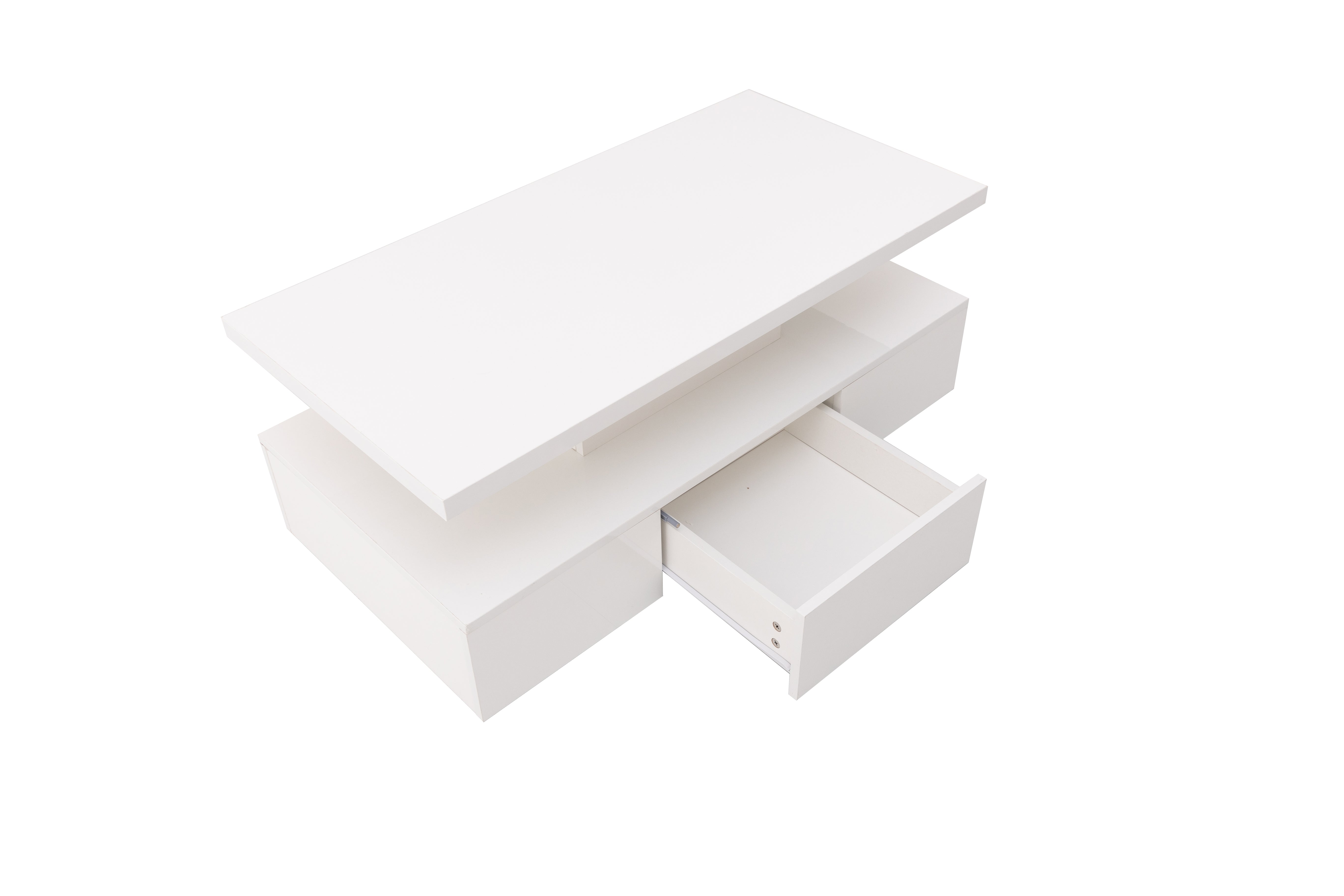 Logidon salontafel hoogglans wit met LED verlichting 100x50x39 cm