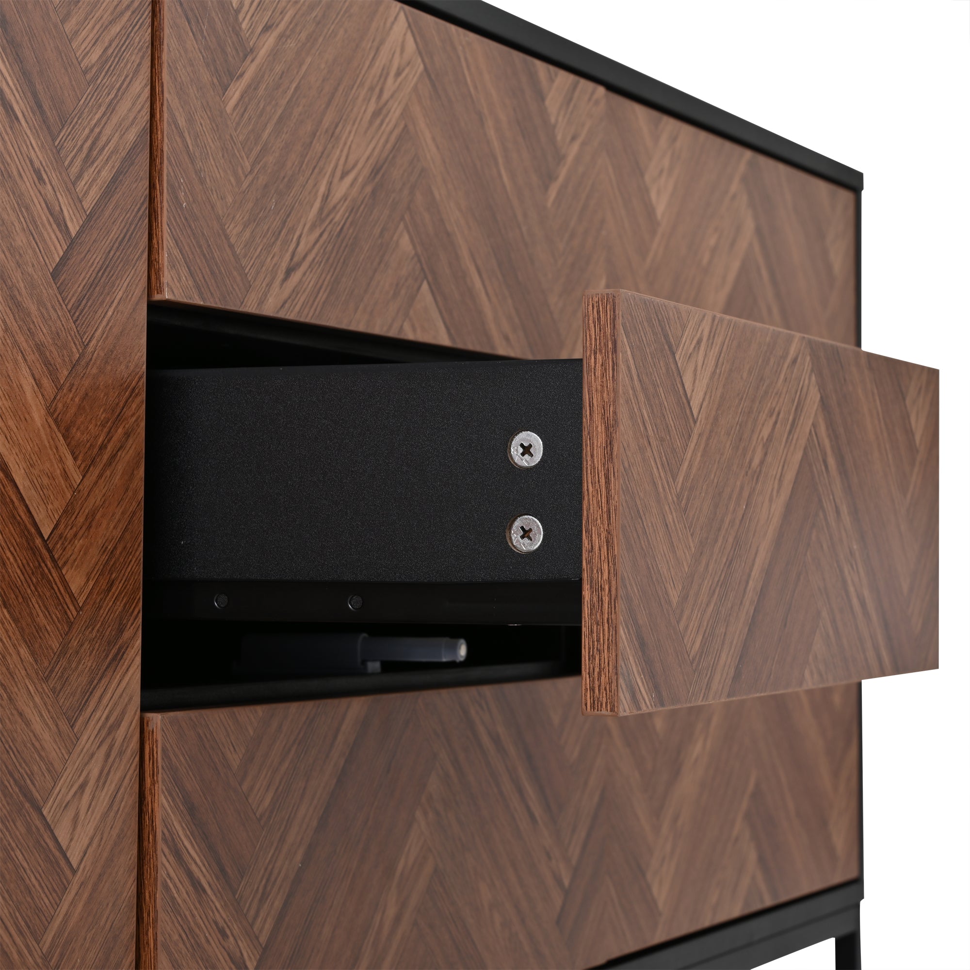 Logidon dressoir 145x40x67 Moderne ladekast 3 laden 2 deuren