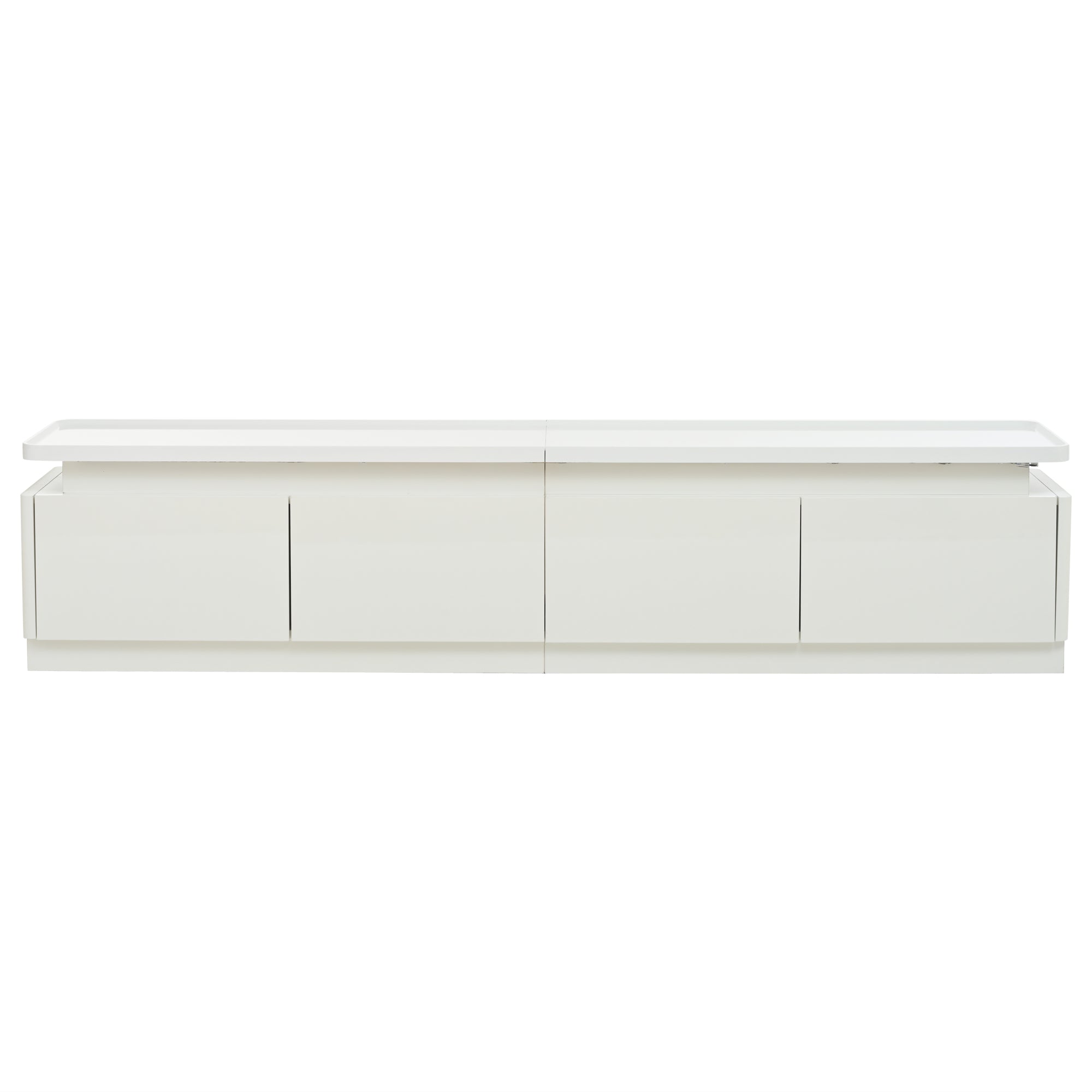 Logidon TV-meubel wit 180x34x40 cm met LED-verlichting 4 lades