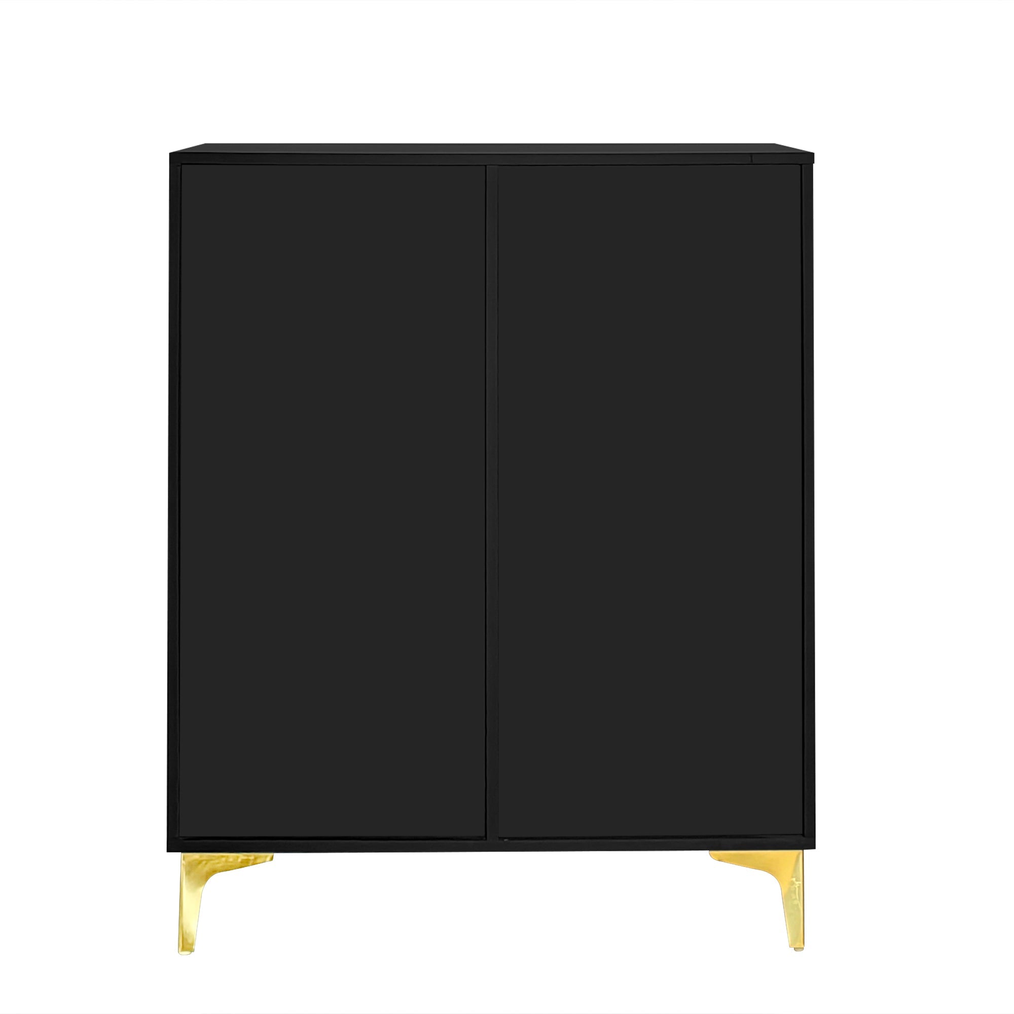 Logidon Elegant Sideboard Black Structure Panels Adjustable Shelves