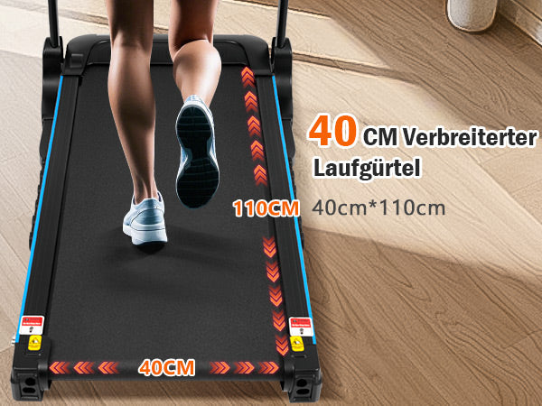 Logidon loopband voor thuis opvouwbare 14 km/u hartslagmeter