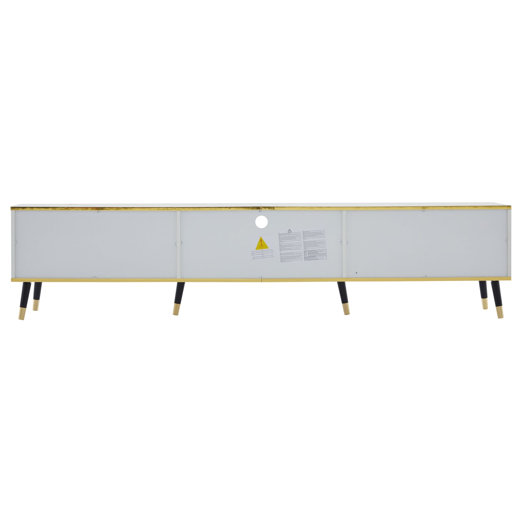 Logidon Modern TV-meubel Wit Marmerlook 200x40x46 cm