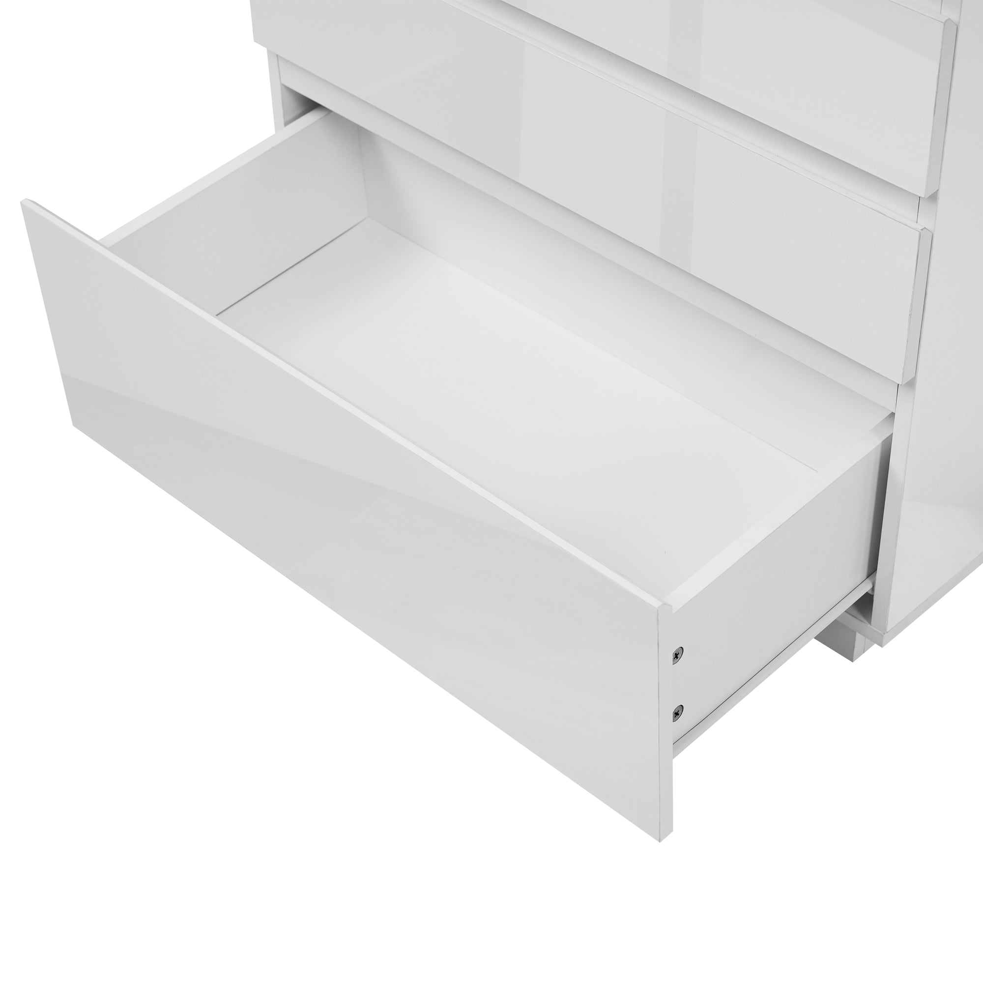 Logidon sideboard 6 drawers white 115x73x39 cm LED app control