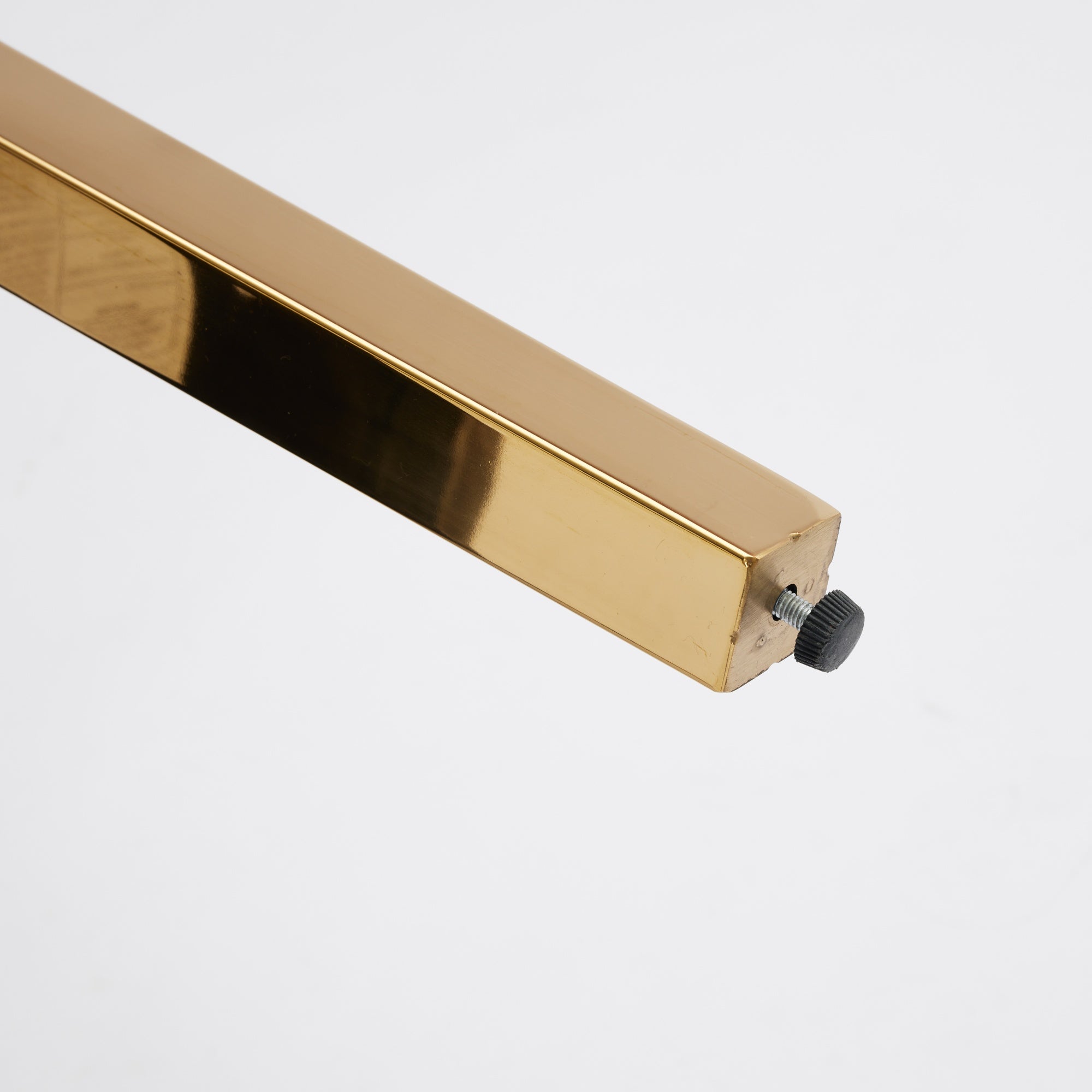 Logidon Chenille Eetstoelenset Zwart Gouden Poten Set van 2 65x50x95 cm