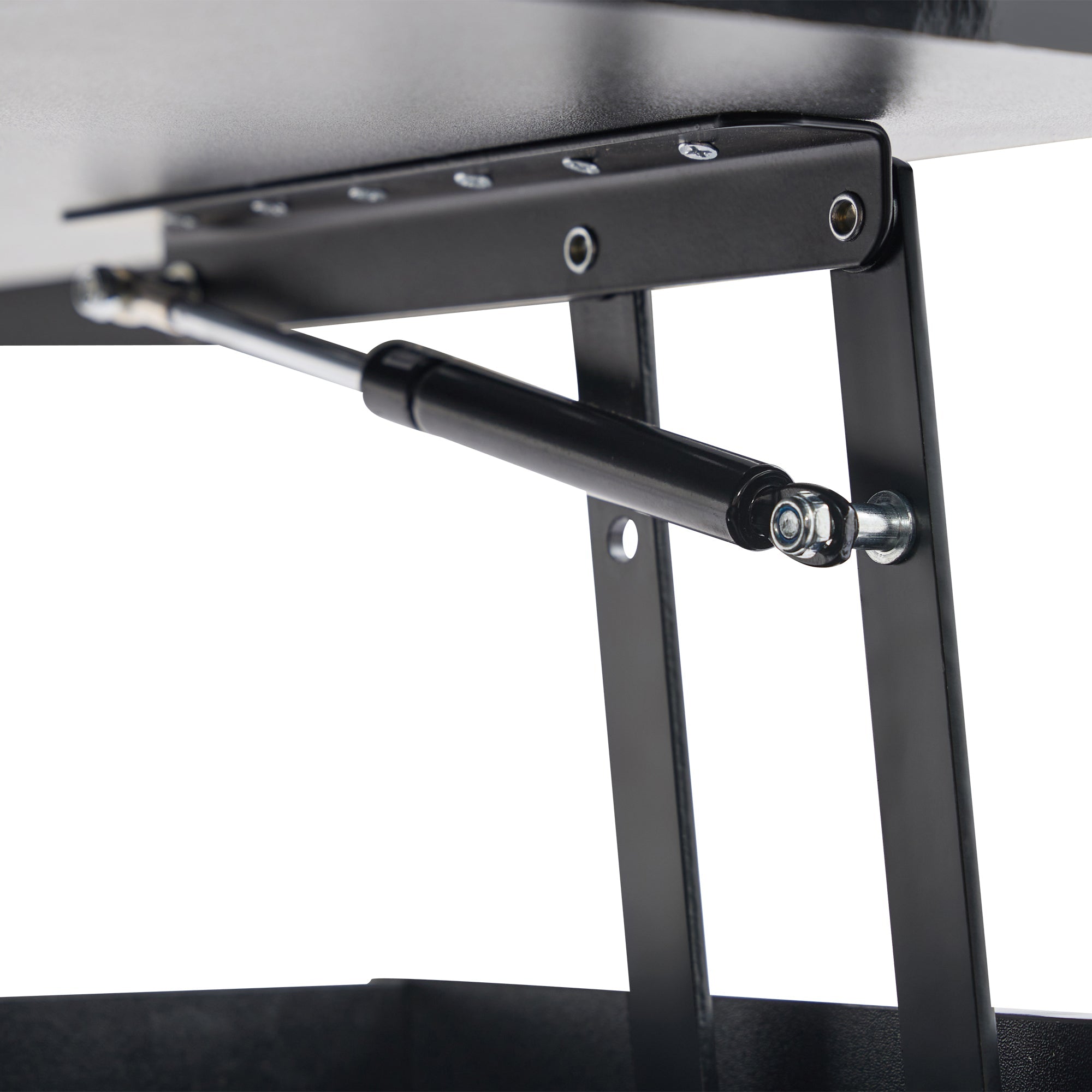 Logidon hoogglans salontafel 100x50x55 cm zwart LED-verlichting