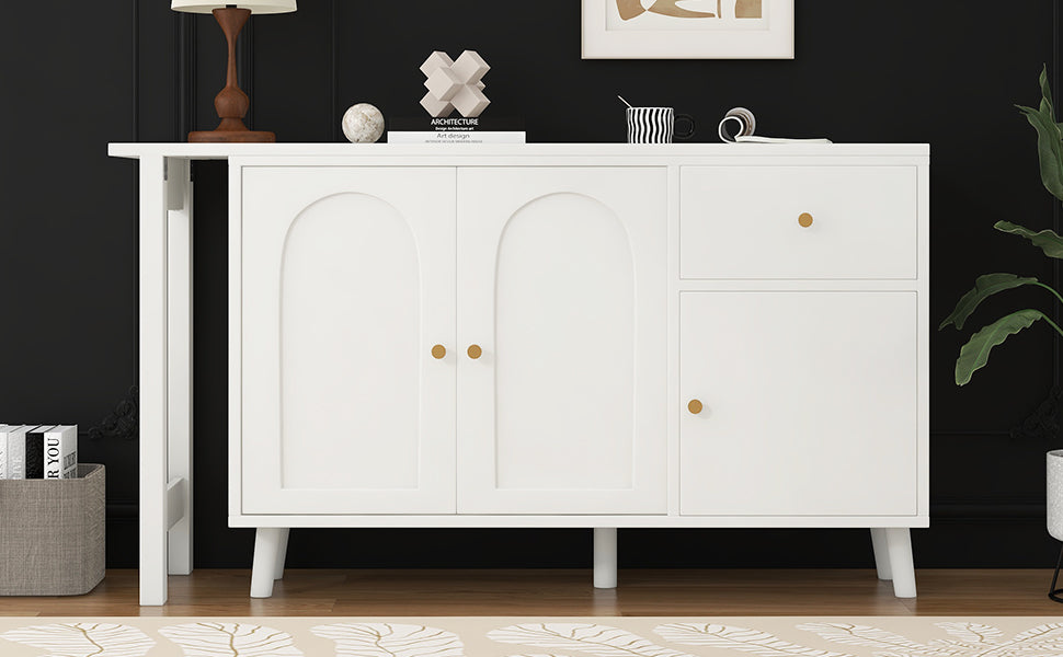 Logidon 2 in 1 bureaudressoir wit 120x40x74,5 cm 360 graden
