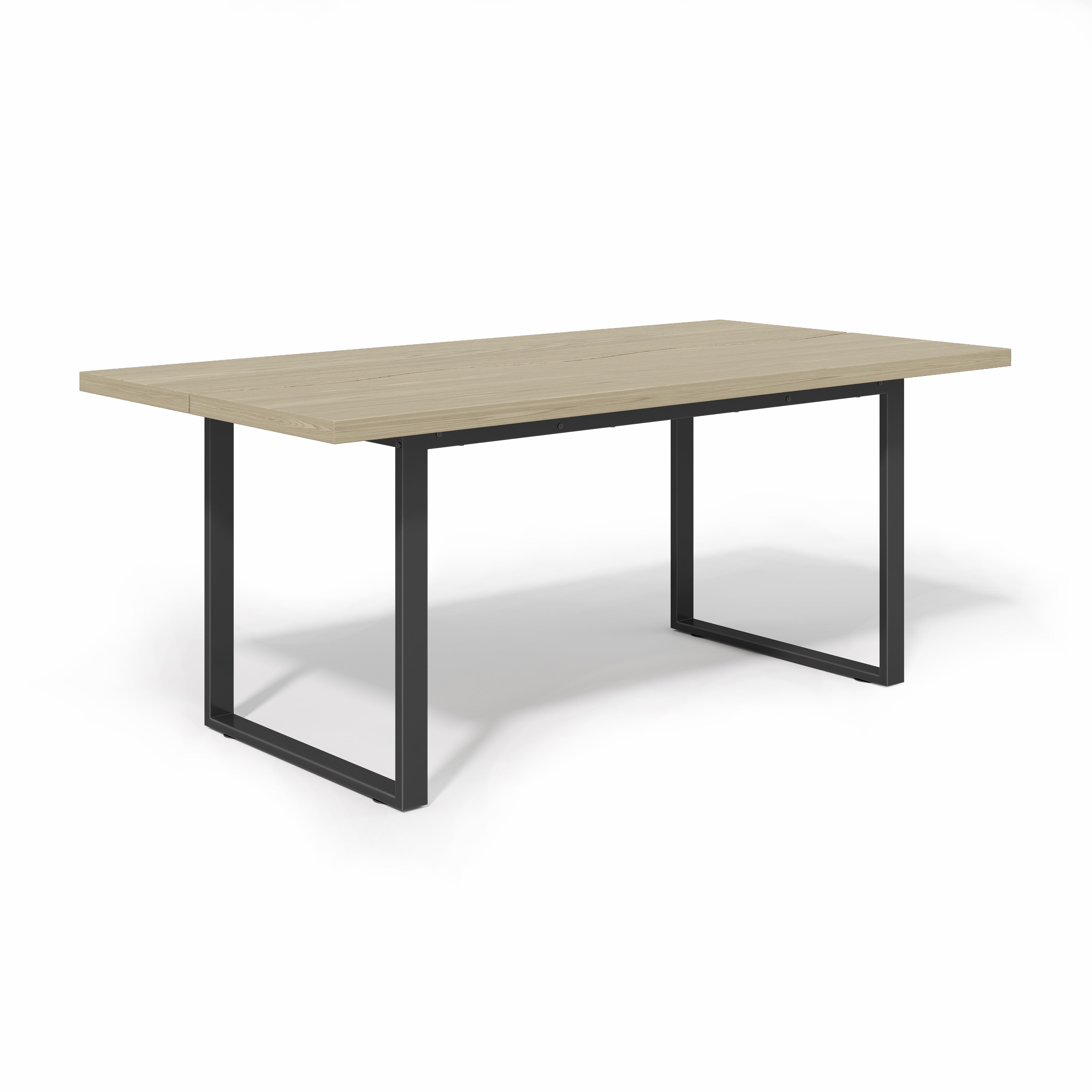 Logidon eettafel 160x80 cm industriële houtlook, metalen frame