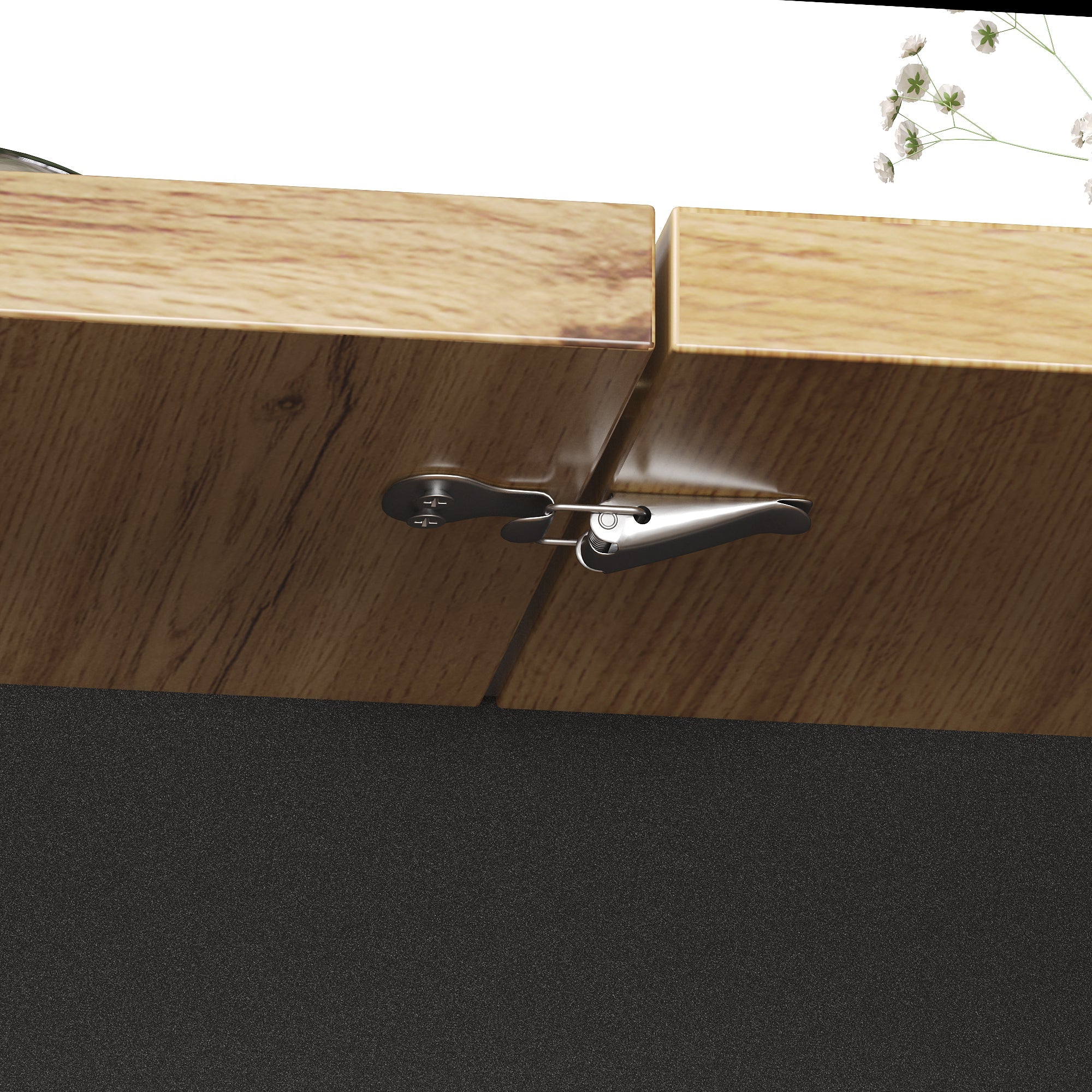 Logidon uitschuifbare eettafel 110-140 centimeter telescopisch naturel MDF