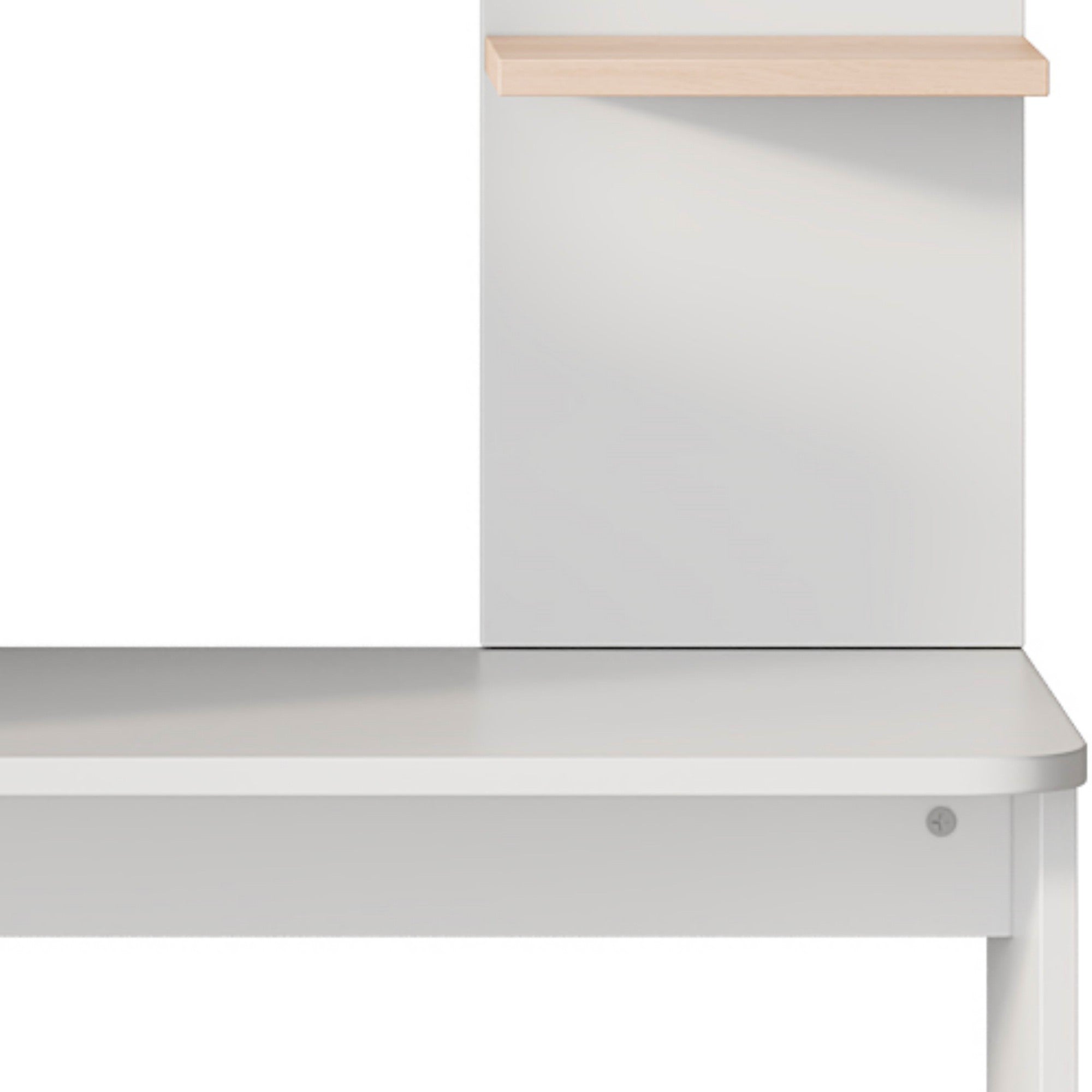 Logidon work table storage white wood contrast 123.5x45x168.5 cm