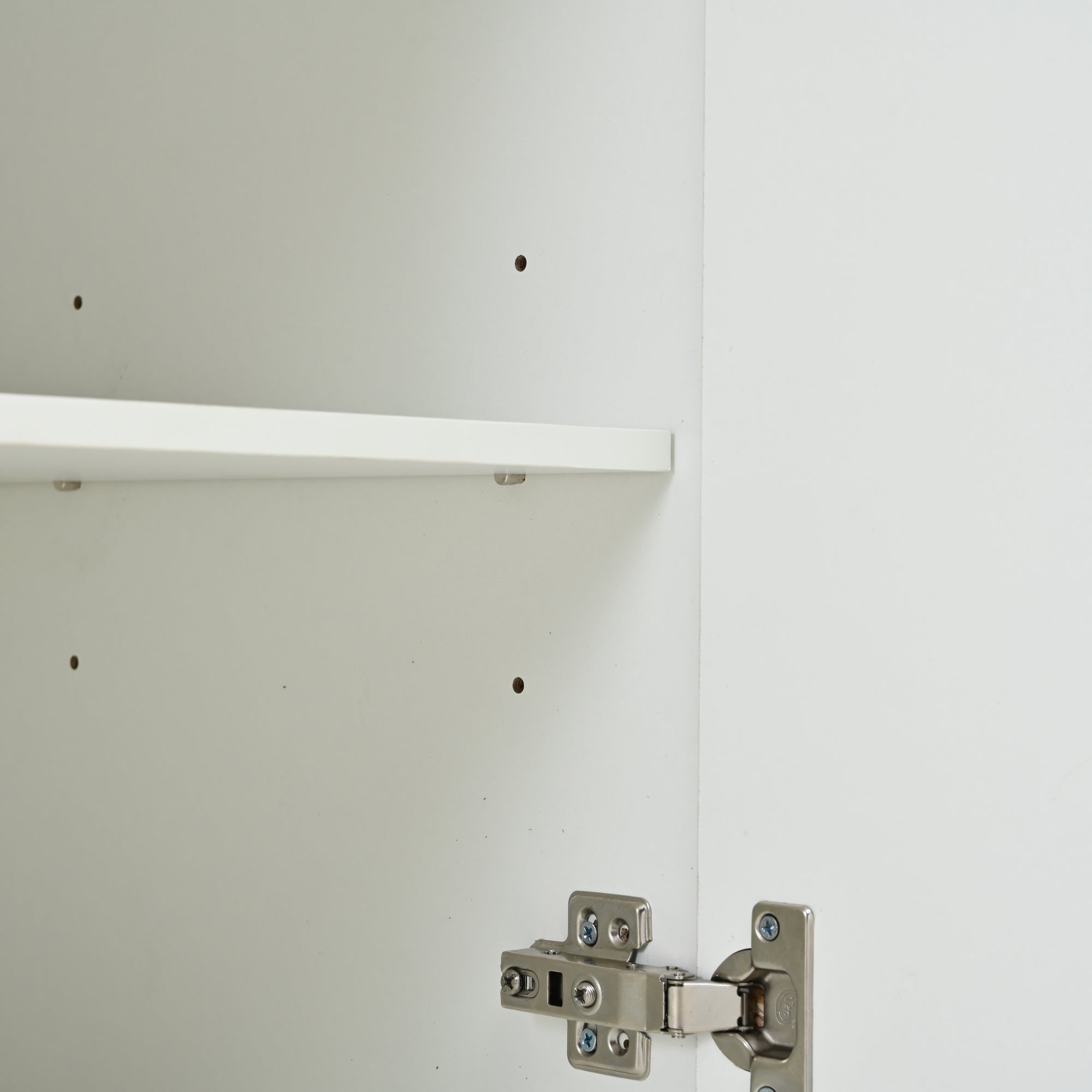 Logidon wit hoogglans dressoir 140 cm met LED, 2 deuren, 3 lades