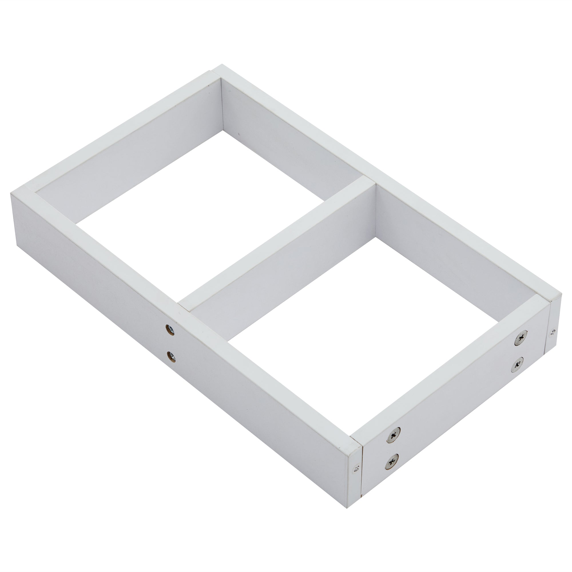 Logidon Draaibare Salontafel Wit Blad Zwart Onderstel 70x70x36