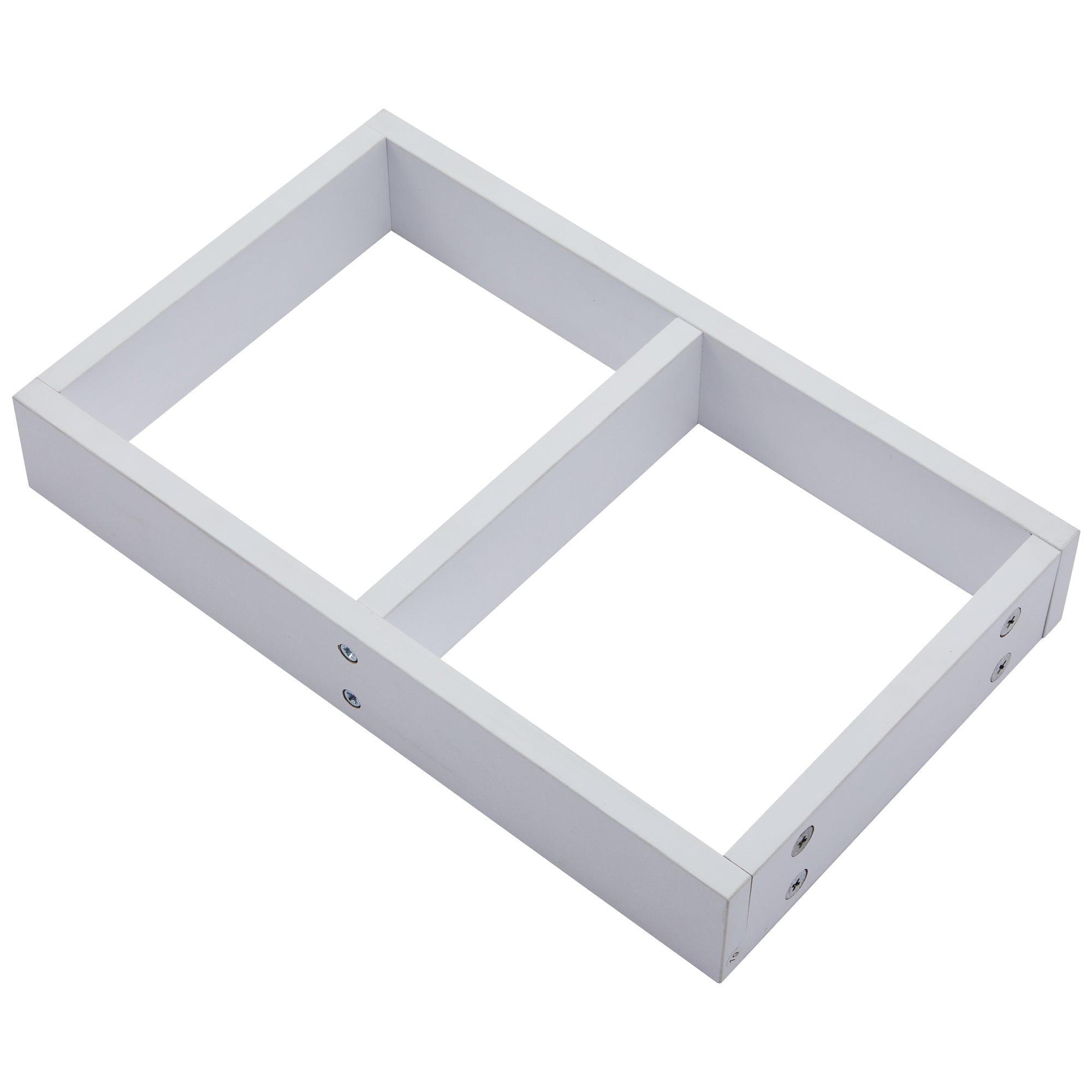 Logidon 360 graden draaibare salontafel 70x70x36 cm wit hoogglans