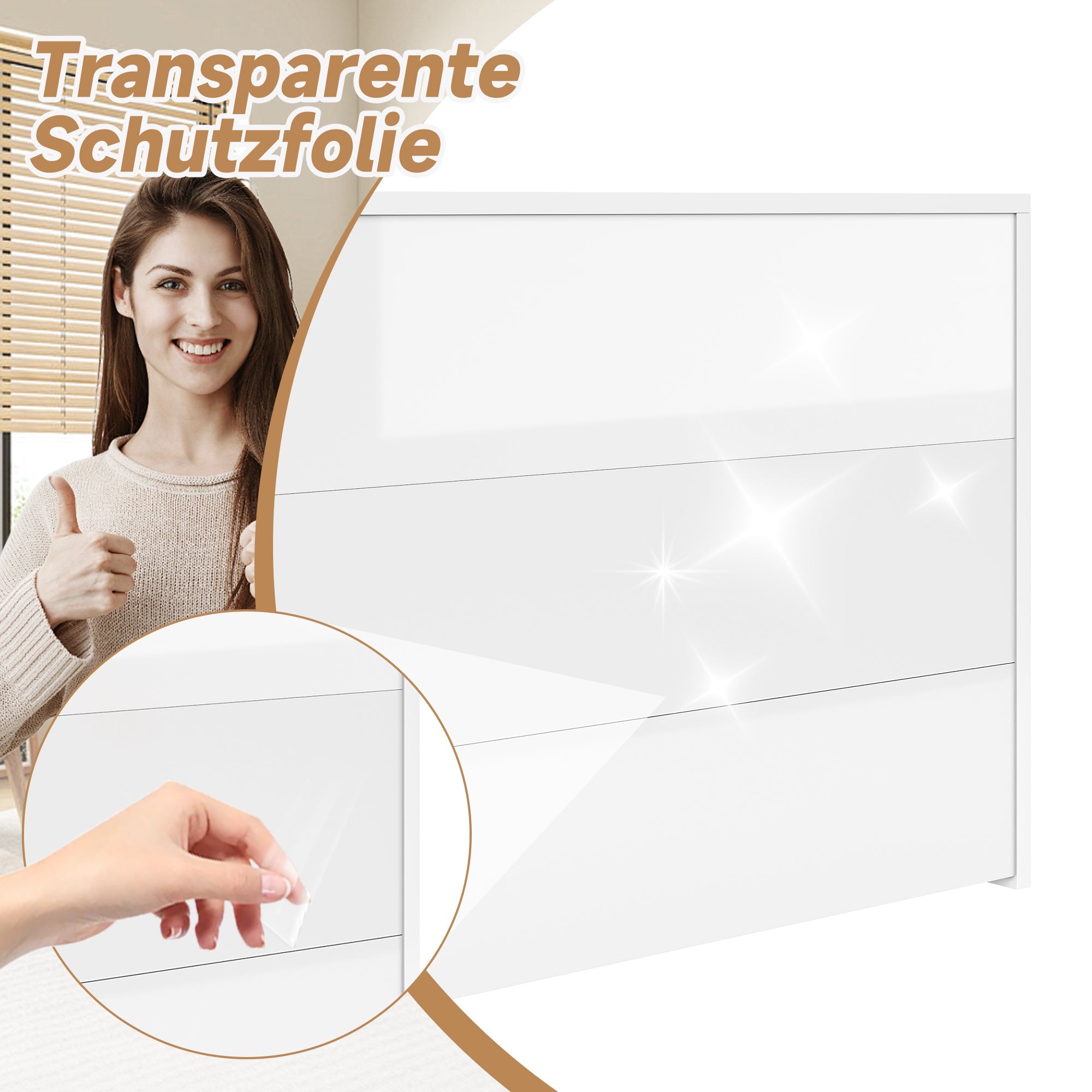 Logidon Opvouwbaar Bureau met Wielen en Draadloze Oplader Wit