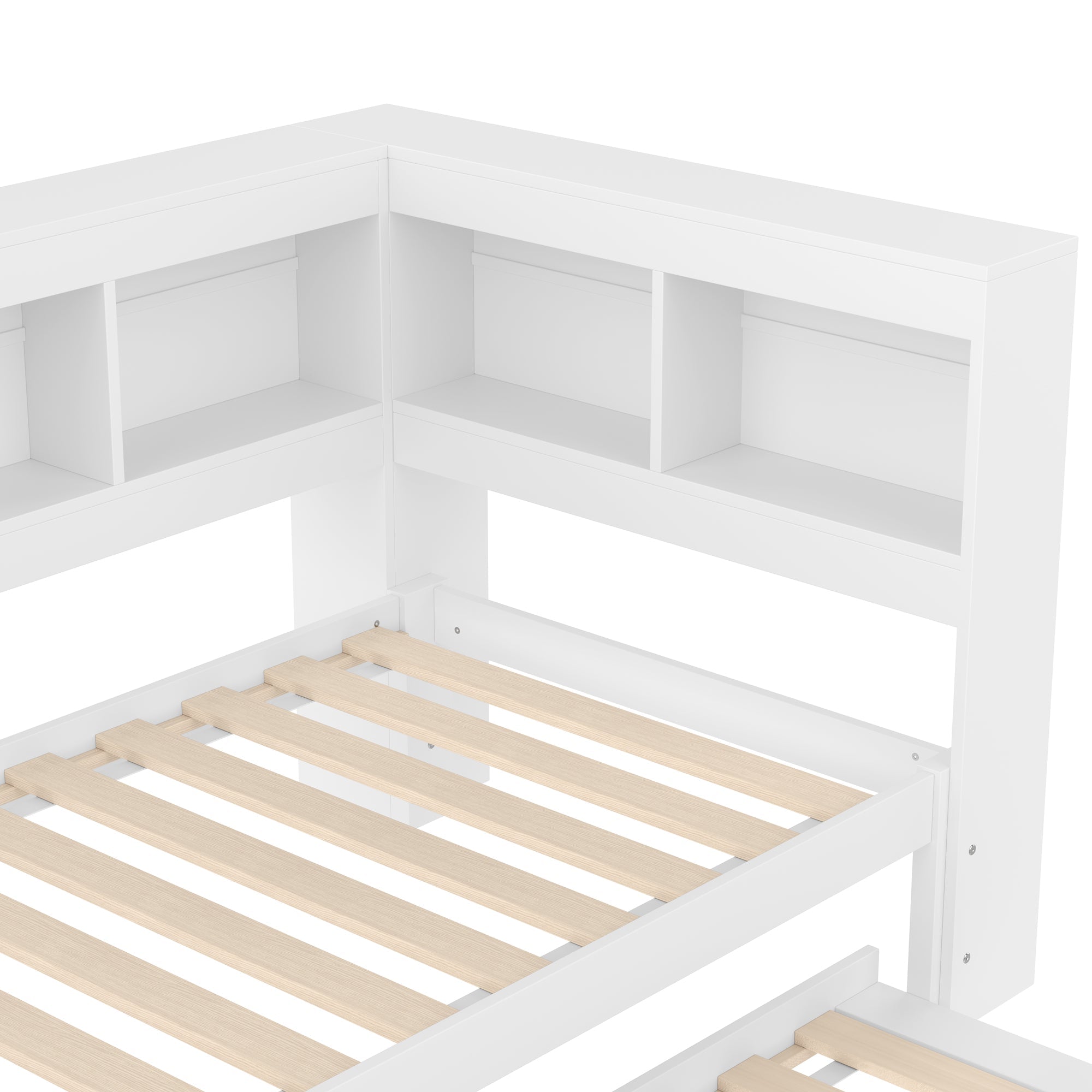 Logidon Daybed 90x200 cm witte slaapbank met USB-aansluiting