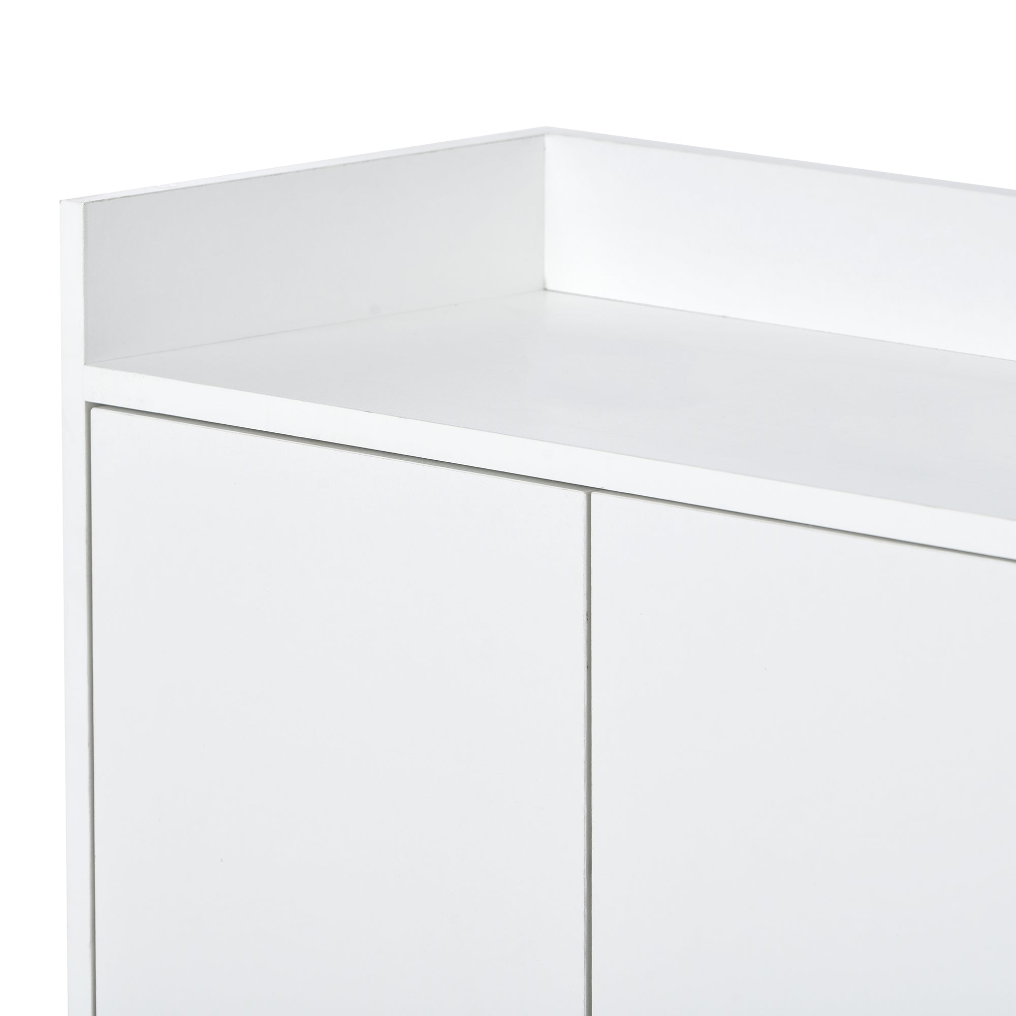 Logidon Dressoir 120 cm Wit Greeploos Vier Deuren Minimalistisch