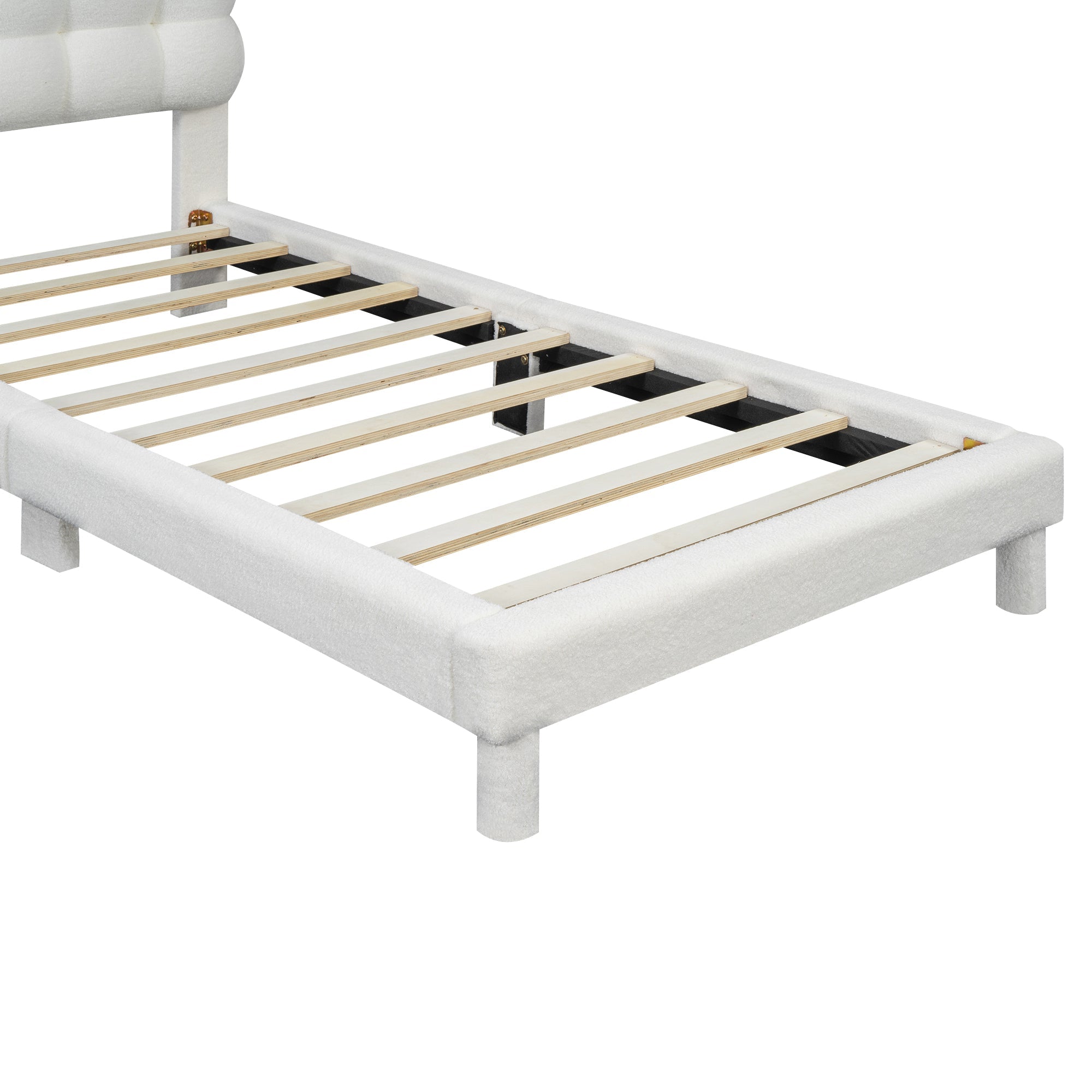 Logidon plat bed 90x200 cm wit drievoudig verstelbaar hoofdbord