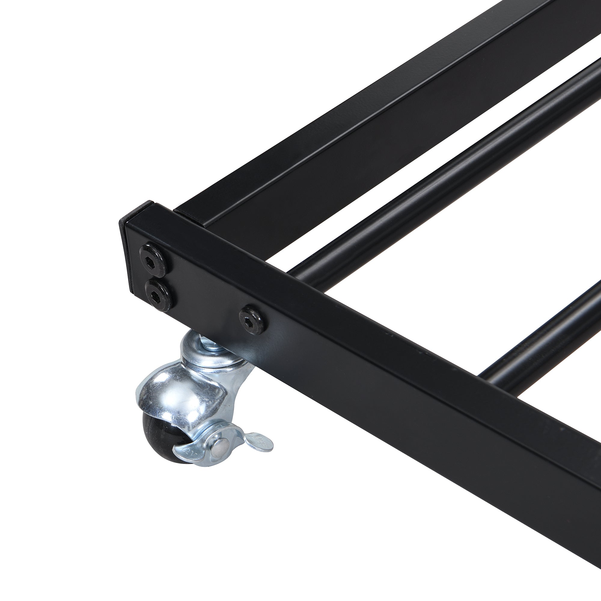Logidon Stapelbed Ijzer Zwart 90x200 en 90x190 met uitschuifbaar bed
