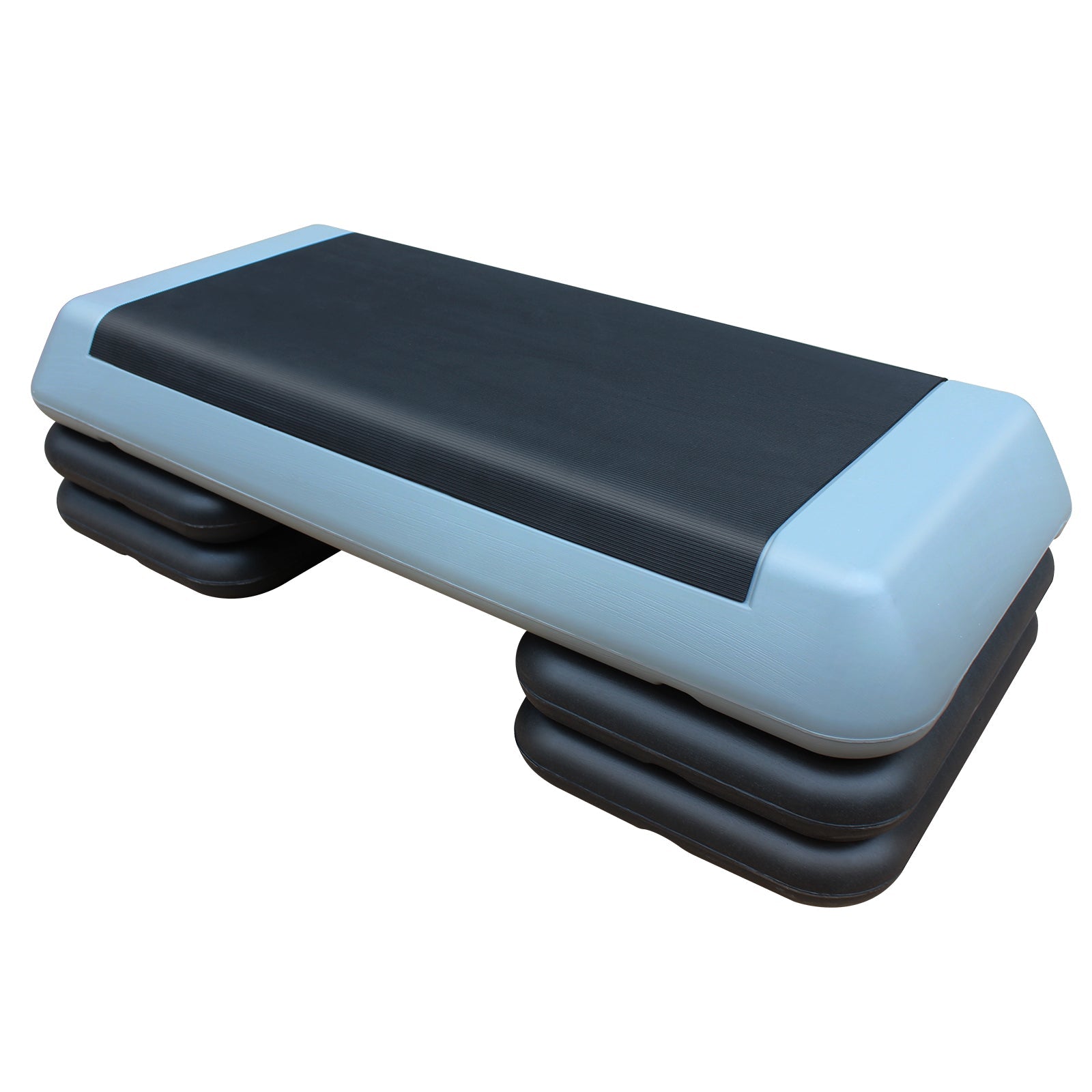 Logidon Verstelbare Aerobic Stepper 76 cm Grijs Zwart 4 Hulpstukken