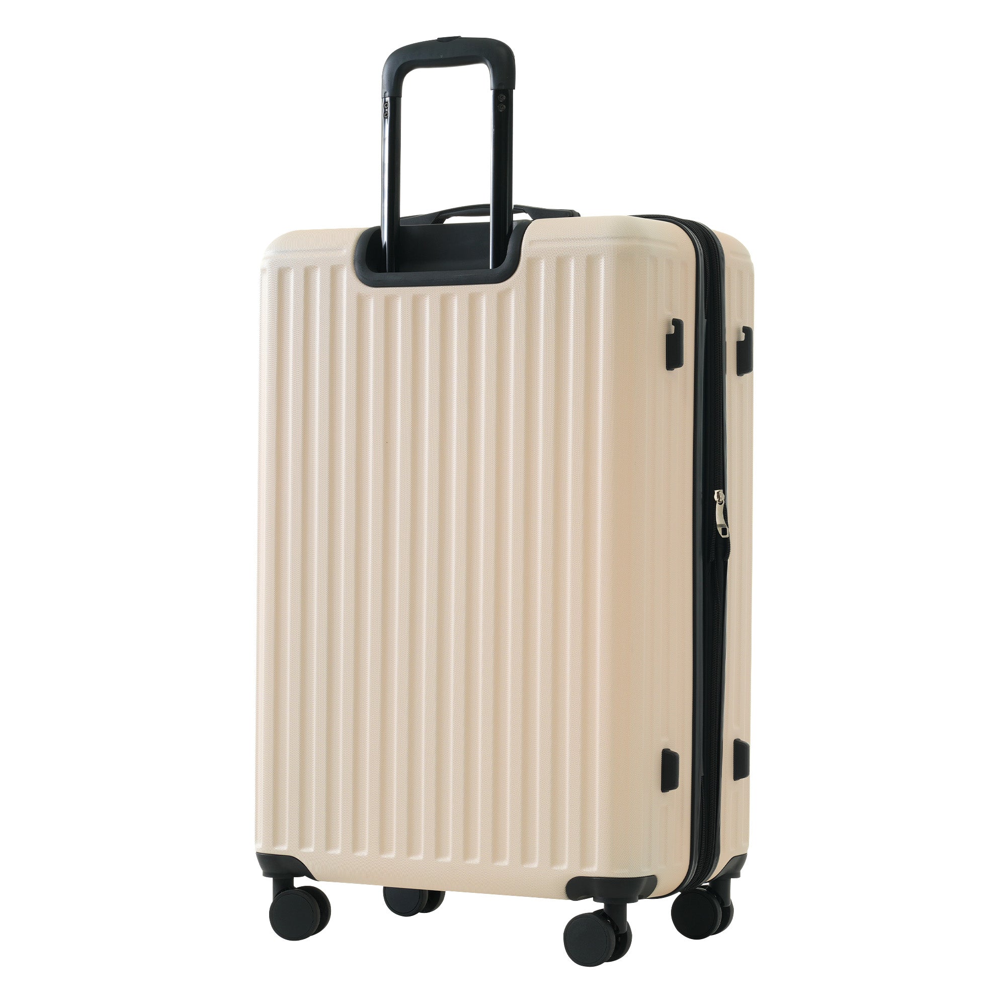 Logidon kofferset S-M-L-XL harde koffer 4 wielen beige