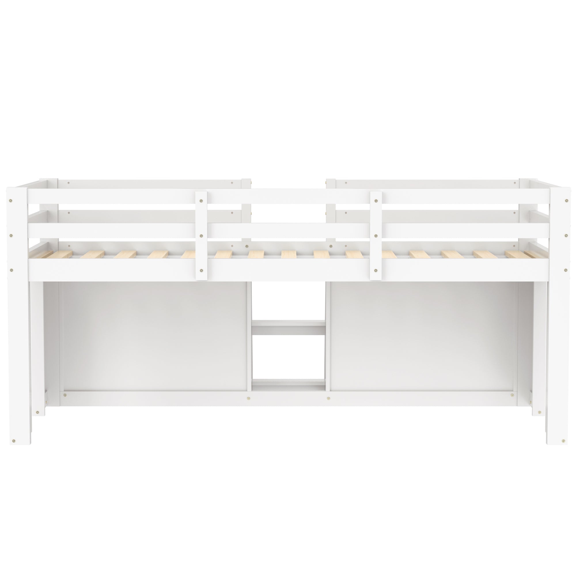 Logidon halfhoogslaper 90x200 wit met opbergplanken