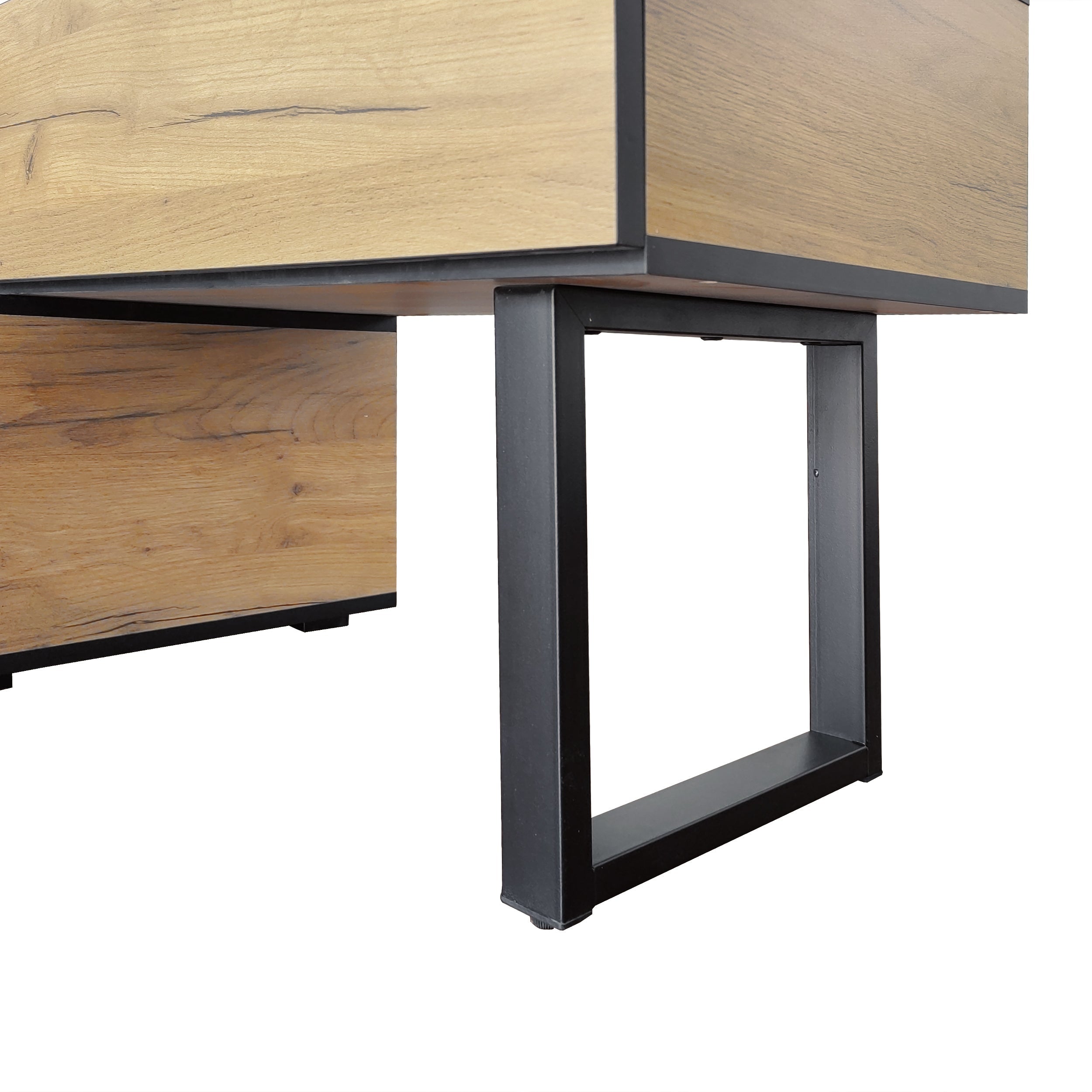 Logidon Adjustable TV Cabinet Combination 135-200cm Three Drawers Large Compartment