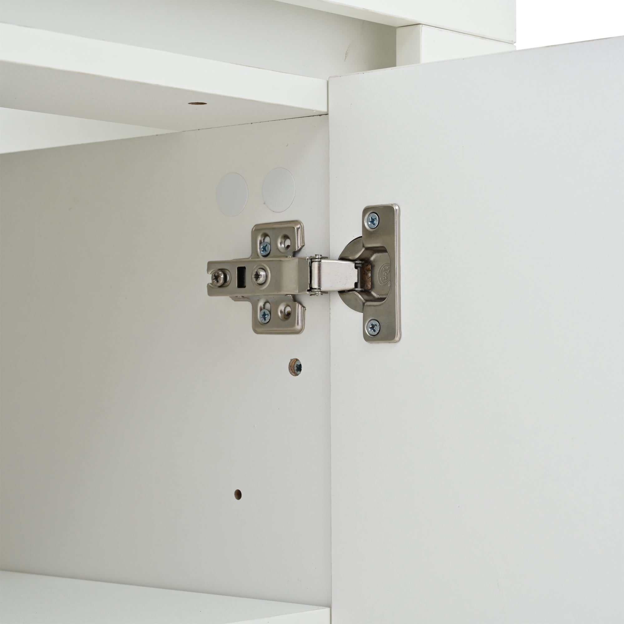 Logidon wit hoogglans dressoir 140x40x65 cm met LED verlichting
