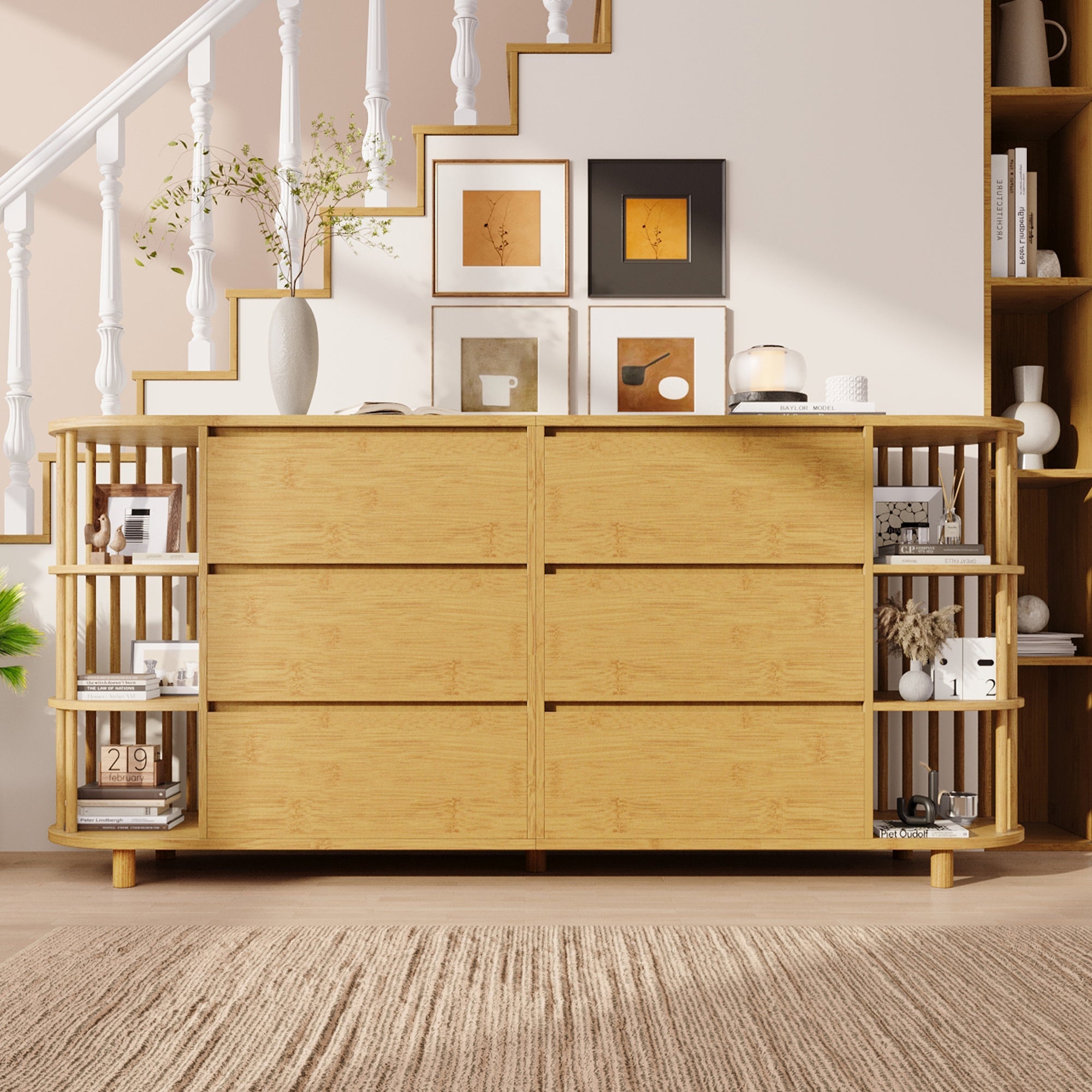Logidon ladekast 160 cm eiken - Romeins design, 6 laden