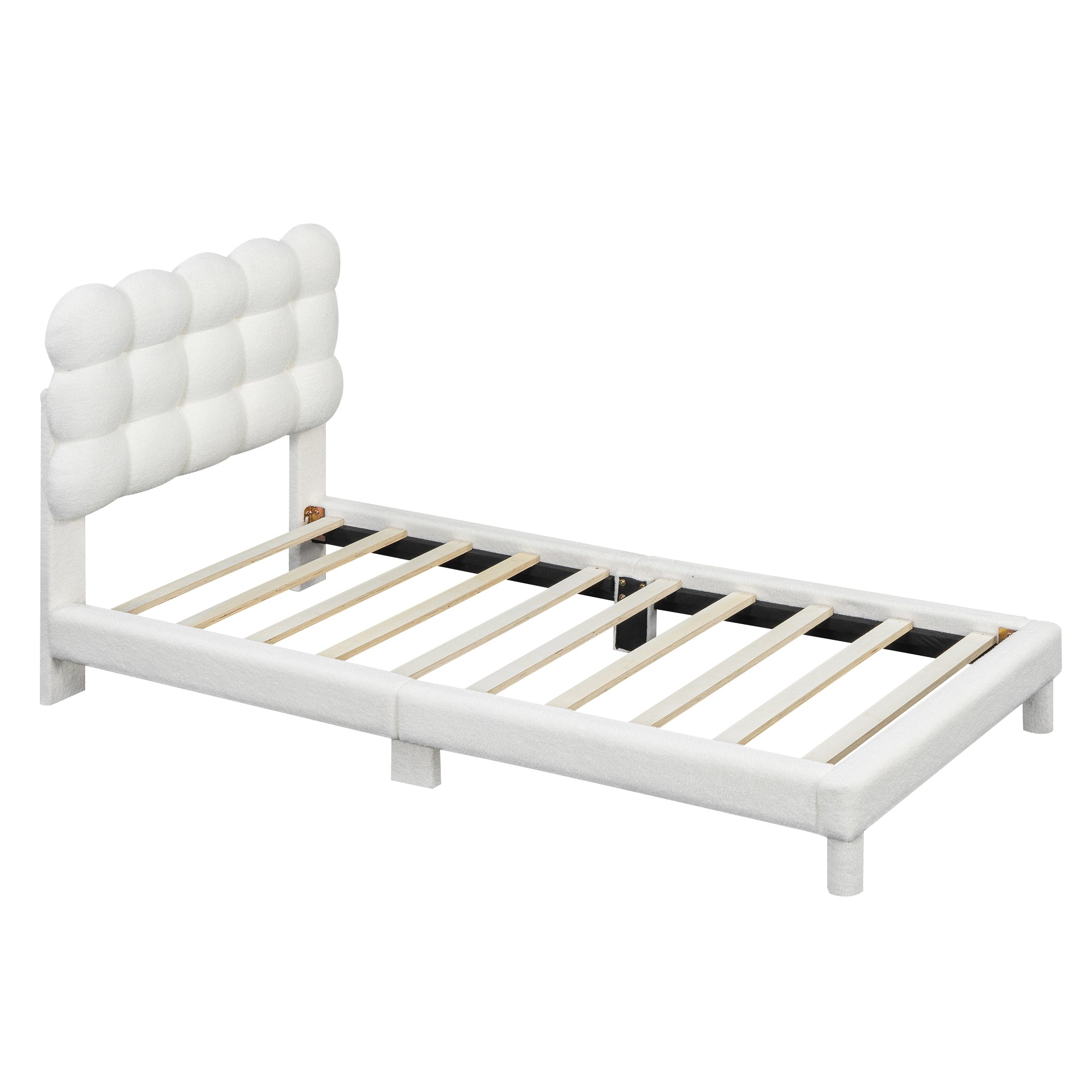 Logidon plat bed 90x200 cm wit drievoudig verstelbaar hoofdbord