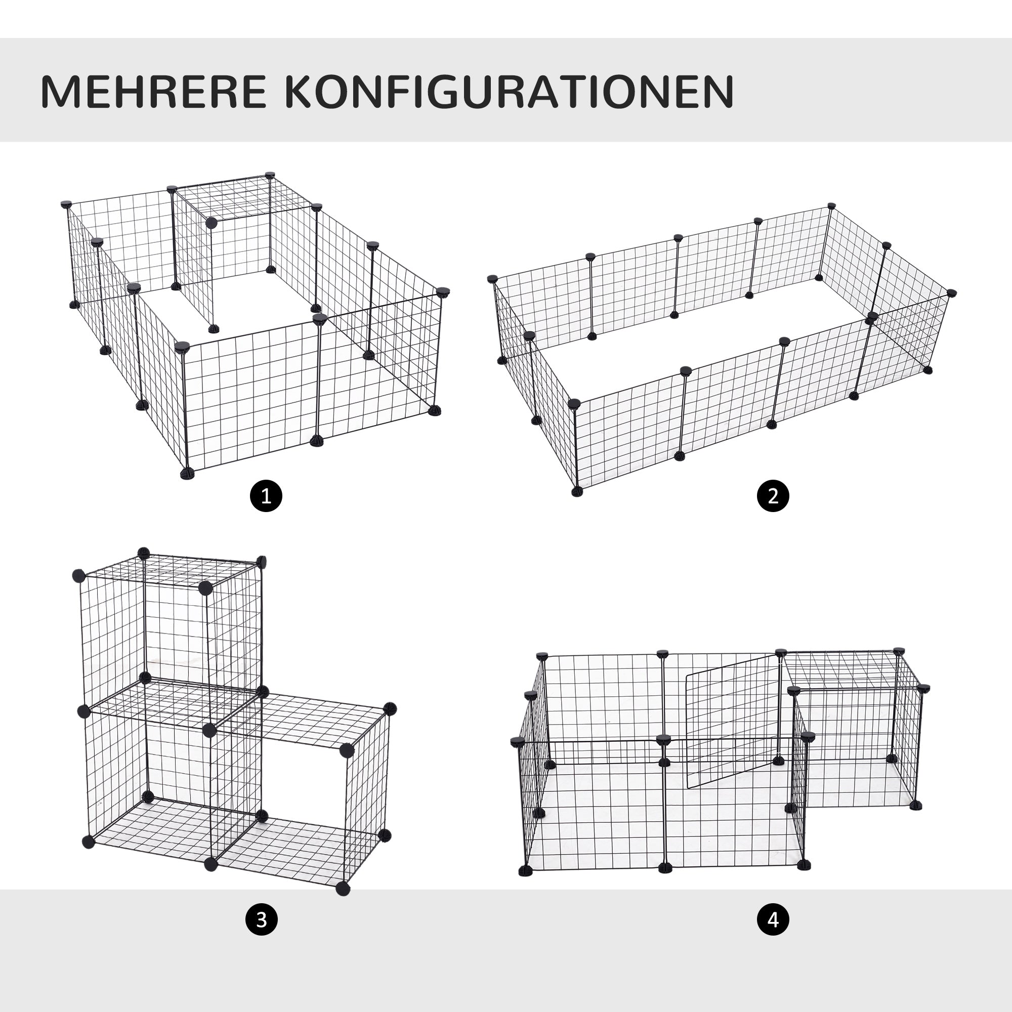 Logidon buitenkast metaalgaas flexibel zwart 106x73x36 cm