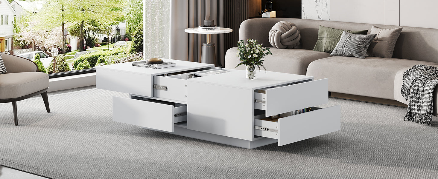 Logidon moderne salontafel met schuiflades 90x55x45