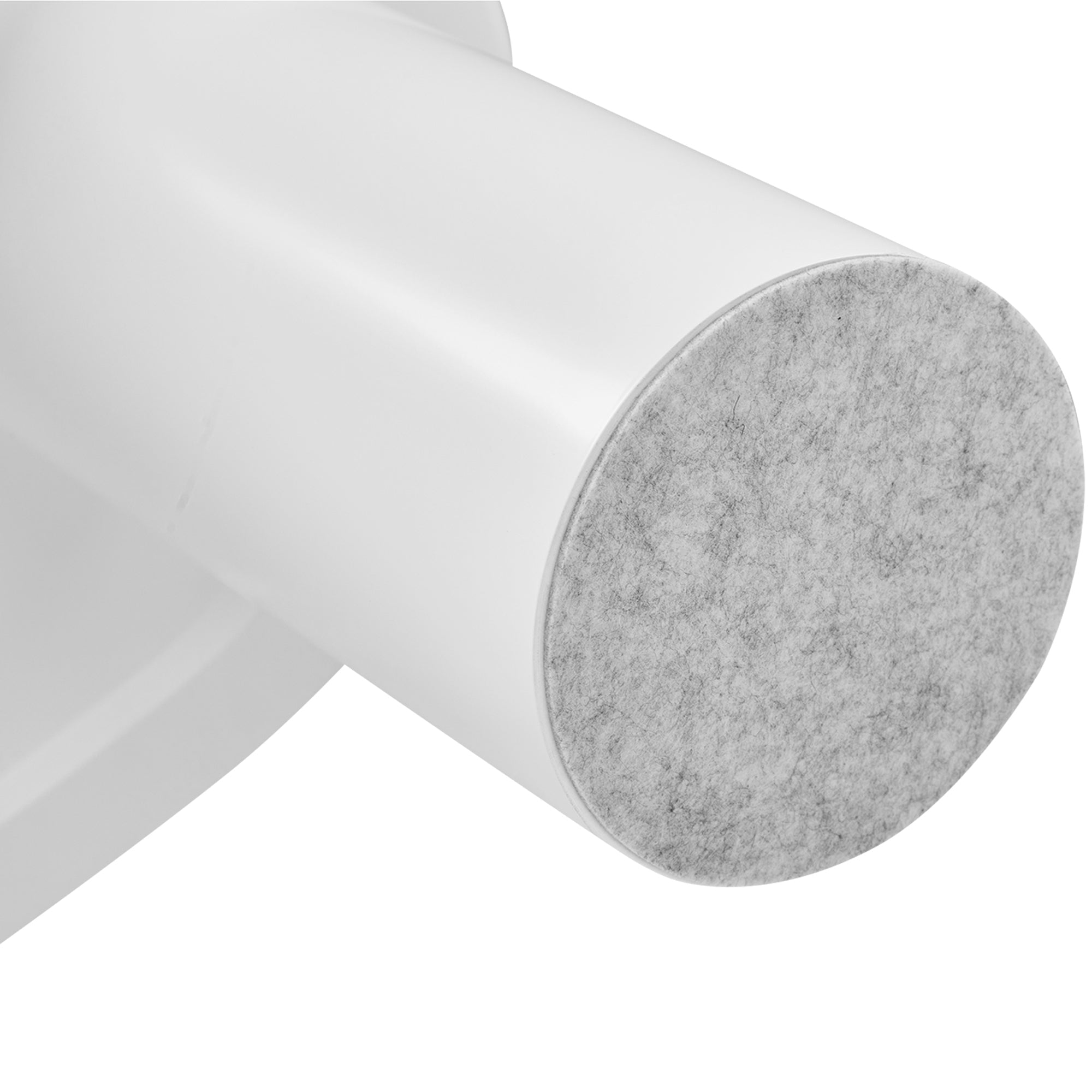 Logidon Witte halve maan salontafel 107x57x40,5 cm MDF en PVC