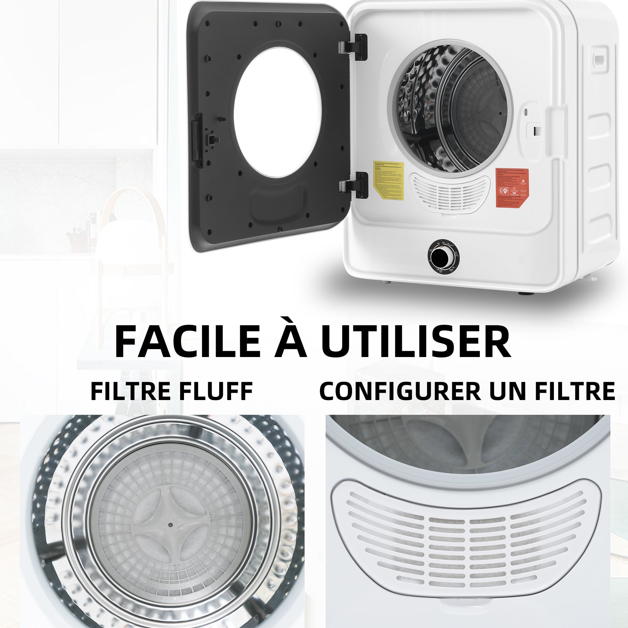 Logidon afzuigkap wandmontage 3kg 5 programma's 830W wit